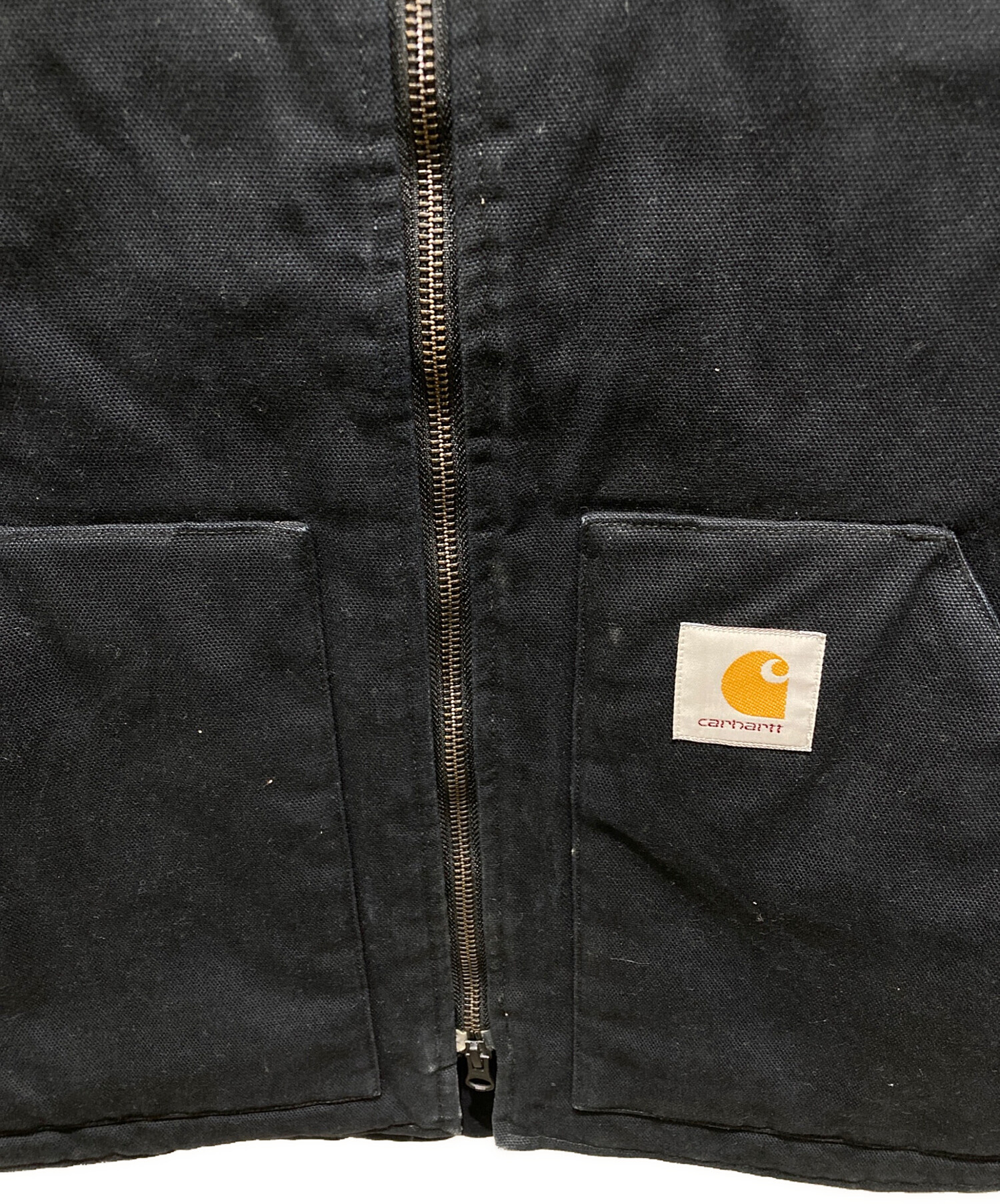 中古・古着通販】CarHartt (カーハート) ダックベスト ブラック サイズ