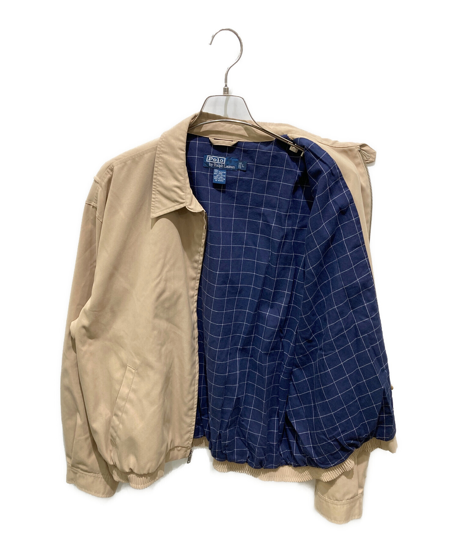 Polo by Ralph Lauren スイングトップ③ ベージュ L 中古・古着通販】POLO RALPH LAUREN (ポロ・ラルフローレン) スイング