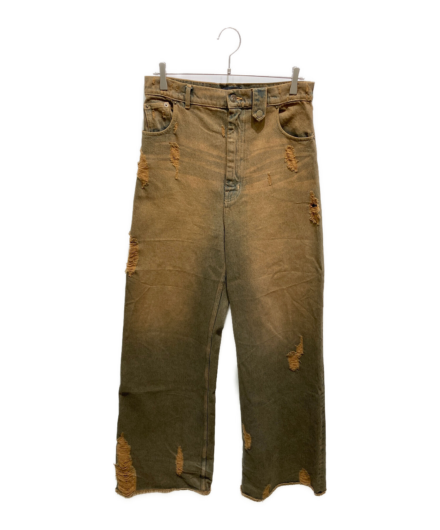 Egon lab. エゴンラボ 46 中古・古着通販】EGONLAB (エゴンラボ) BAGGY DENIM ブラウン サイズ:M