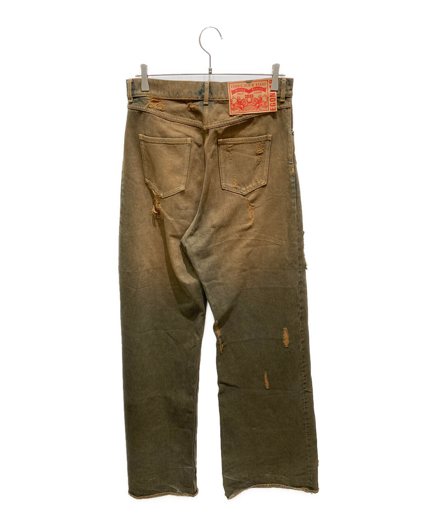 Egon lab. エゴンラボ 46 中古・古着通販】EGONLAB (エゴンラボ) BAGGY DENIM ブラウン サイズ:M