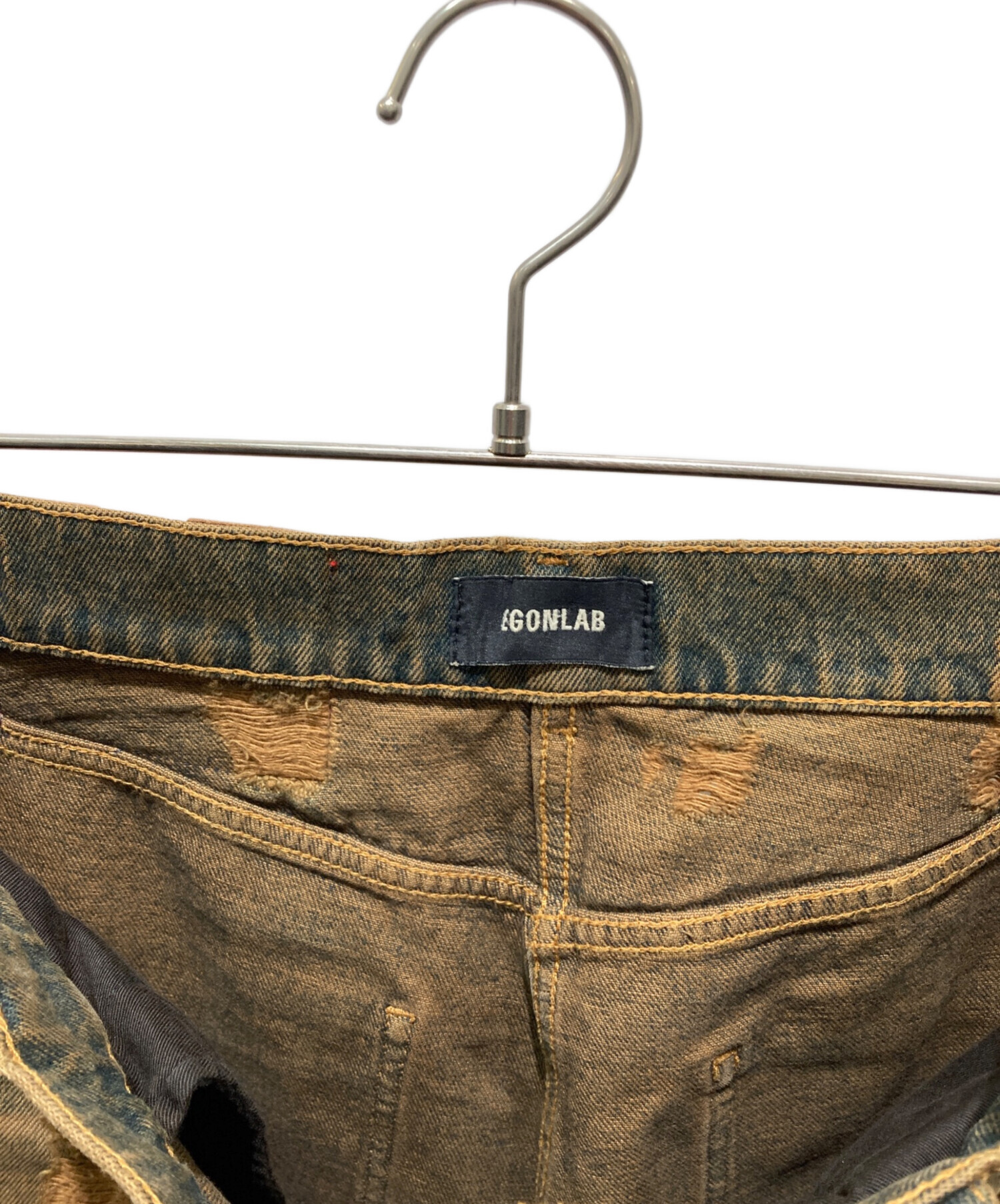 中古・古着通販】EGONLAB (エゴンラボ) BAGGY DENIM ブラウン サイズ:M