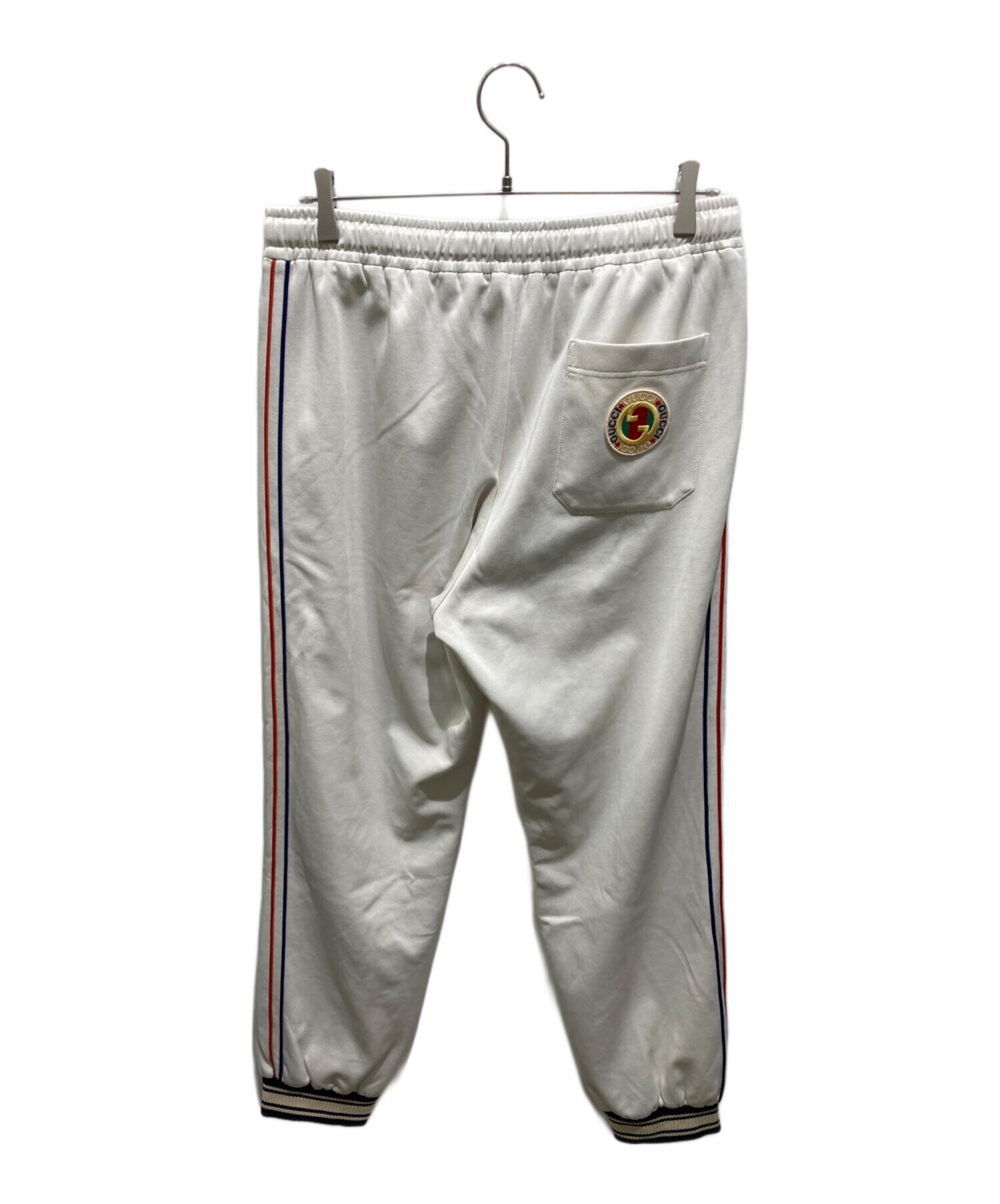 中古・古着通販】GUCCI (グッチ) トラックパンツ アイボリー サイズ:L 