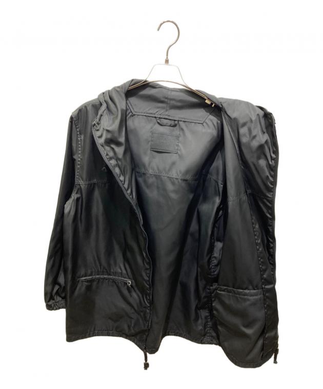 PRADA ブラック ナイロンジャケット S 中古・古着通販】PRADA (プラダ) ナイロンジャケット ブラック サイズ