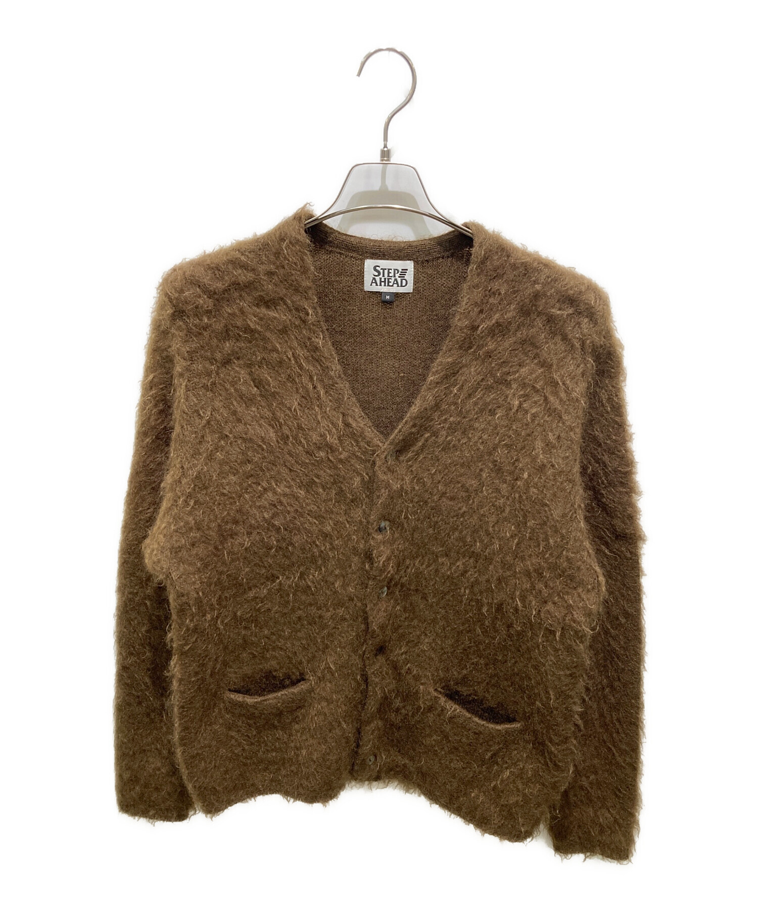 STEP ステップアヘッド STEPAHEAD モヘア カーディガン イエロー系 L