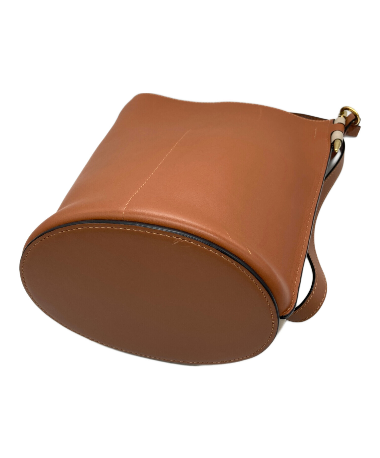 ロエベ LOEWE ショルダーバッグ ゲート バケット アナグラム ほぼ新品 中古・古着通販】LOEWE (ロエベ) ゲートアナグラムバケットショルダー