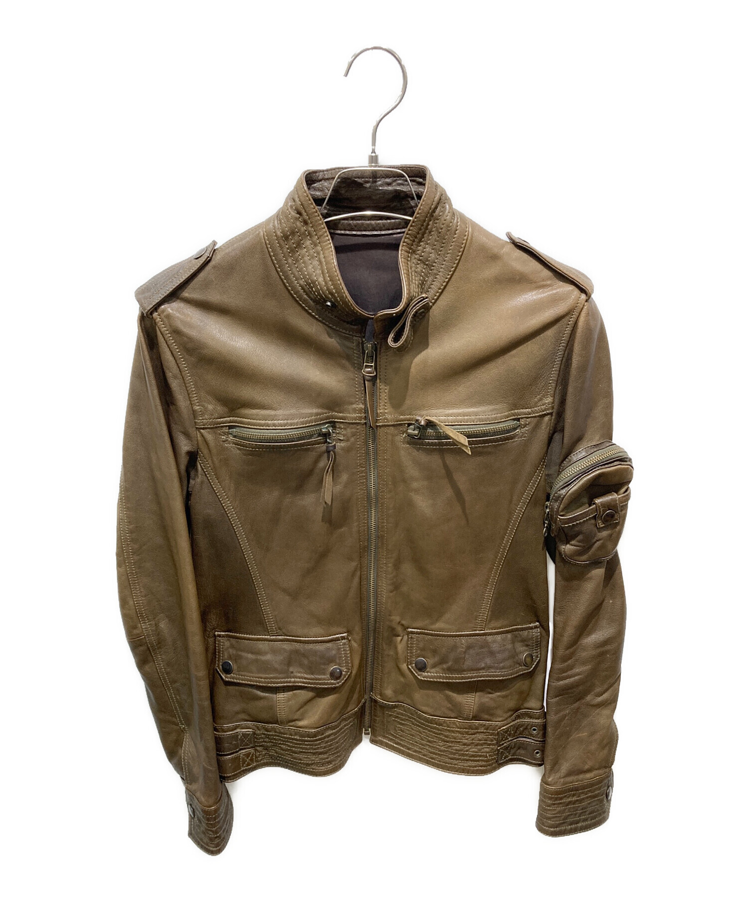 中古・古着通販】TETE HOMME (テット オム) ゴートレザージャケット