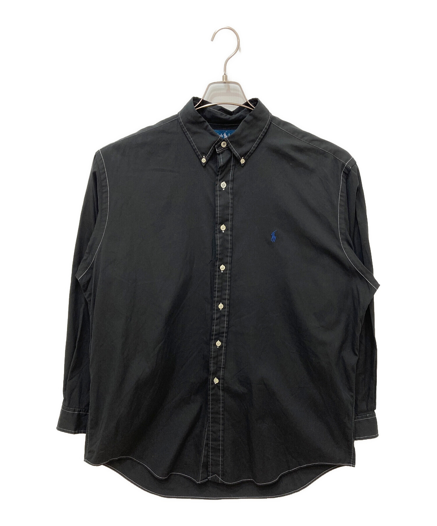 中古・古着通販】RALPH LAUREN (ラルフローレン) 長袖シャツ ブラック