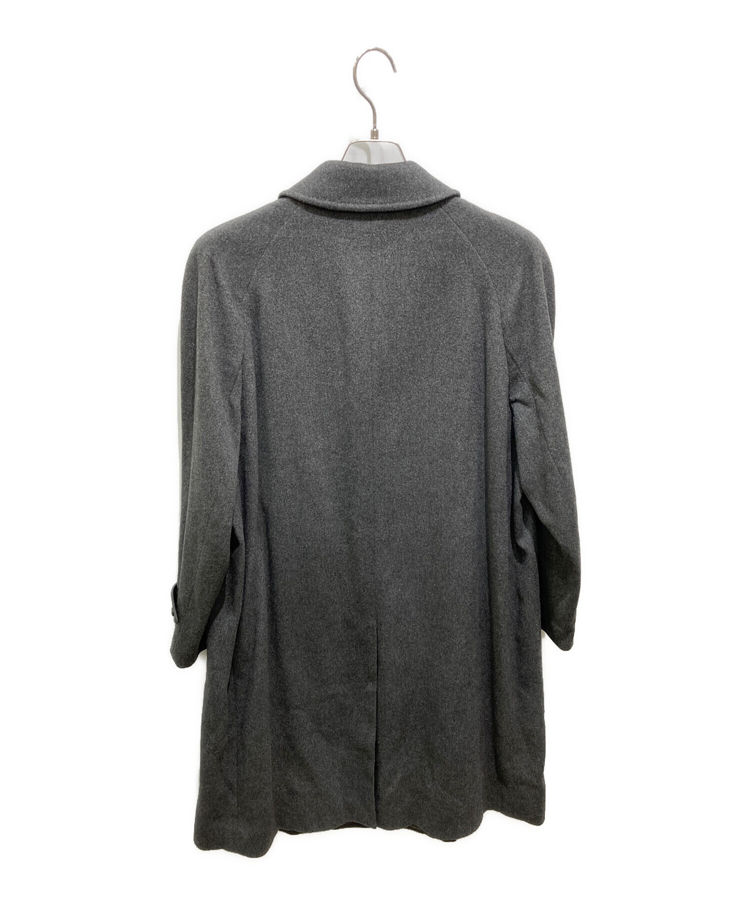 中古・古着通販】DAKS (ダックス) カシミヤ比翼コート グレー サイズ