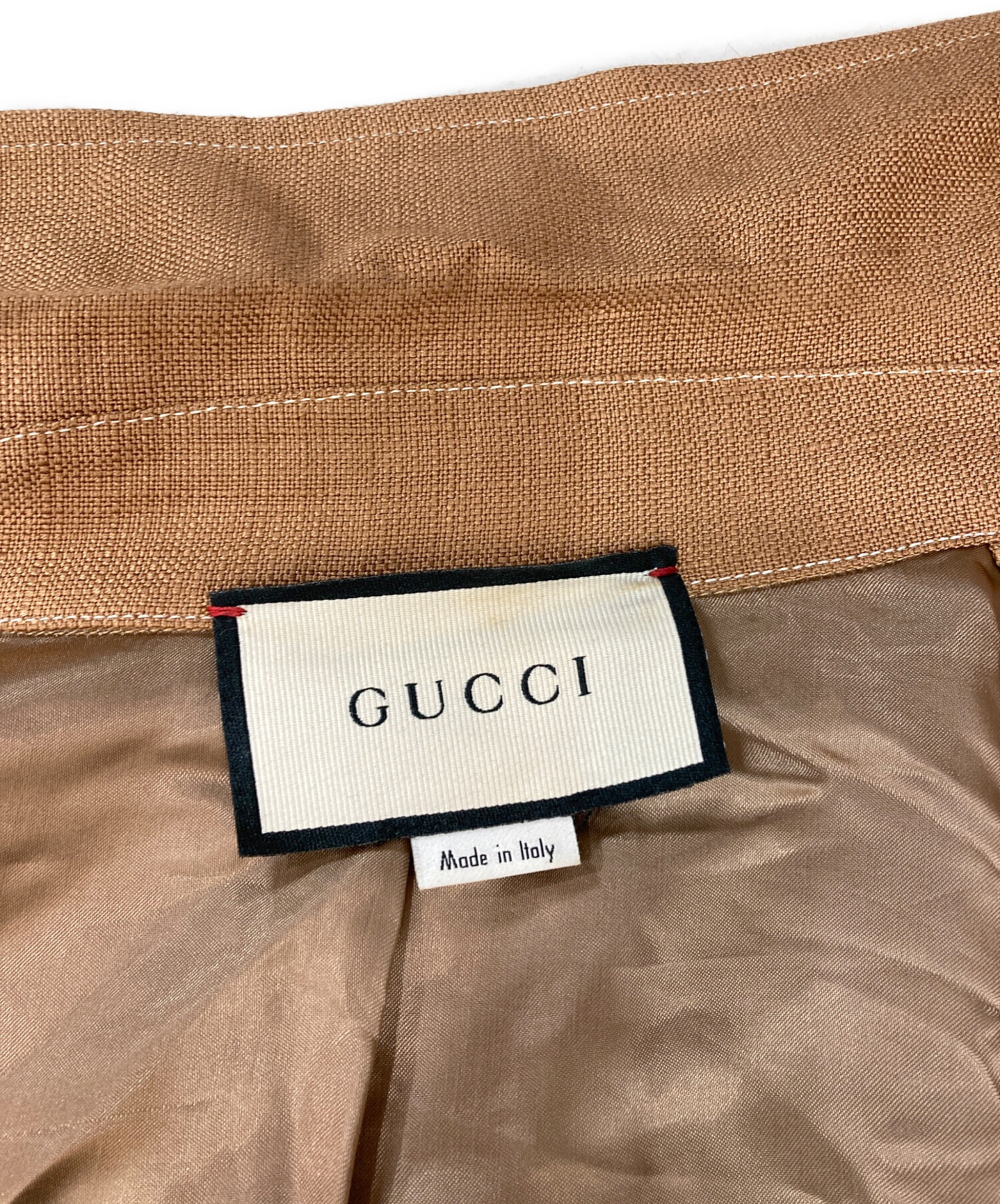 中古・古着通販】GUCCI (グッチ) ビスコースシャツジャケット ブラウン