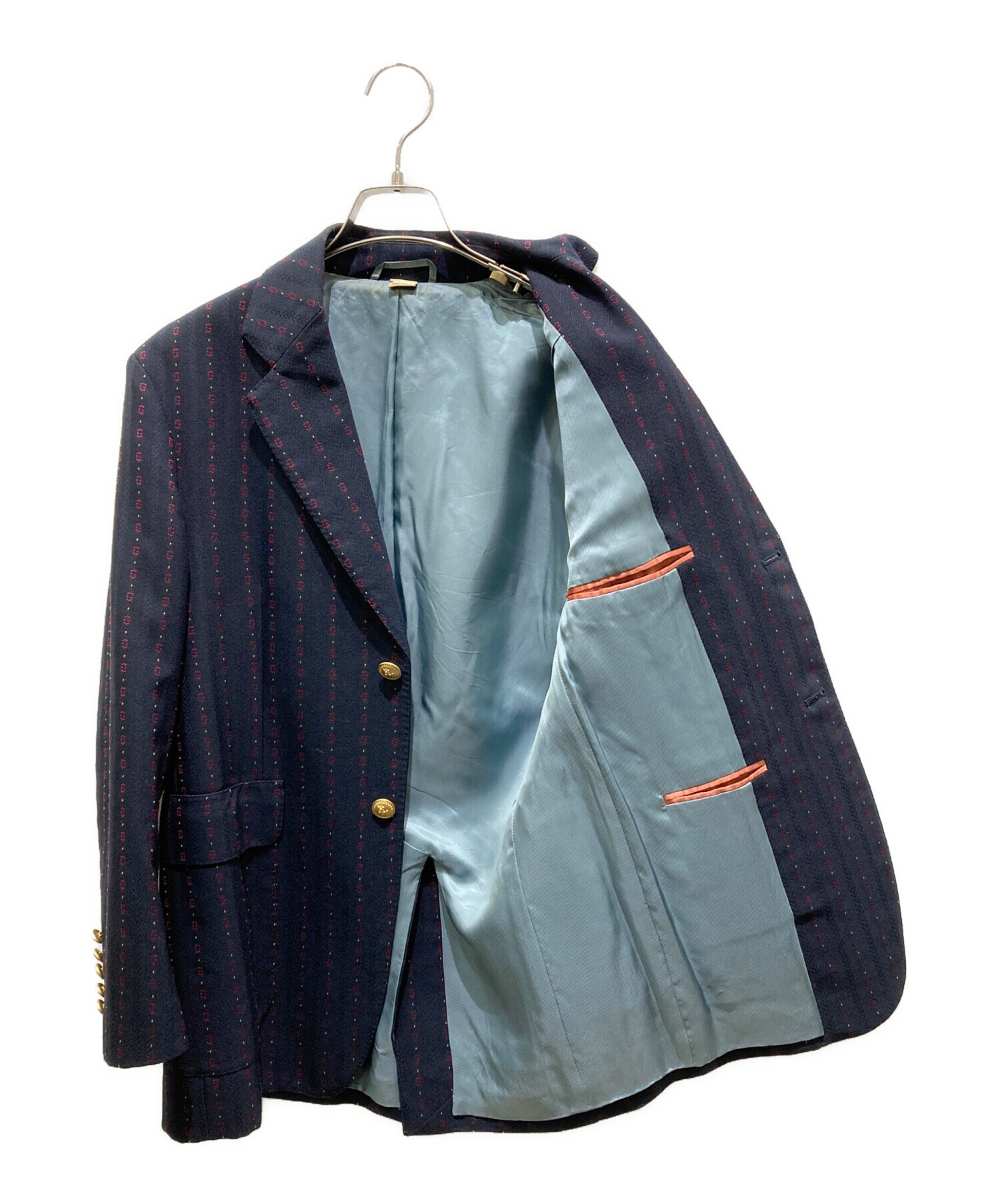 中古・古着通販】GUCCI (グッチ) Gストライプ柄 テーラードジャケット