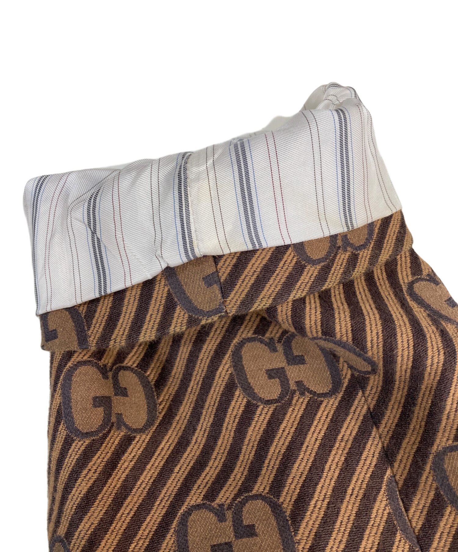 中古・古着通販】GUCCI (グッチ) GG柄 ジャガードジャケット ブラウン