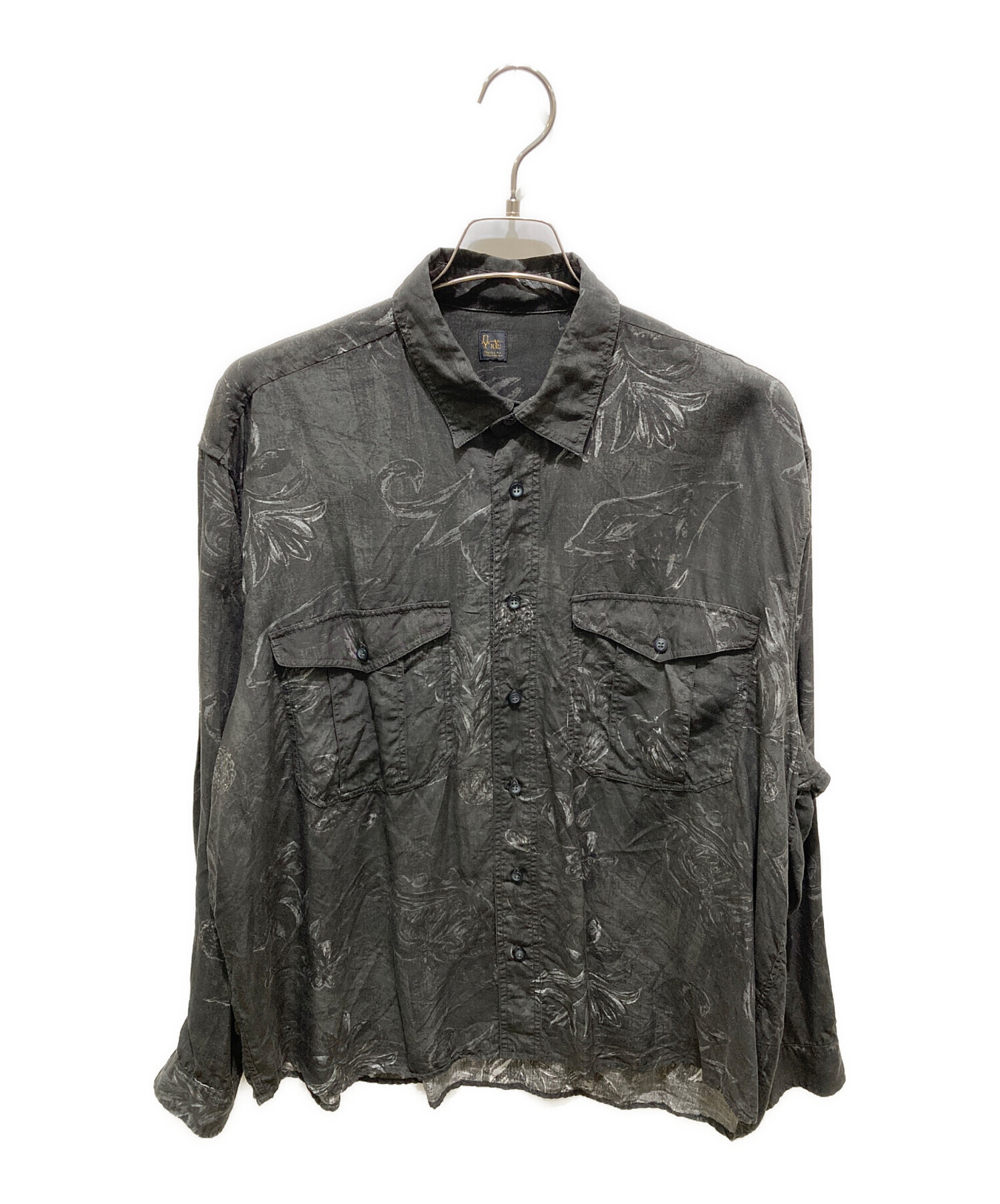 中古・古着通販】RYU (リュウ) Kazakh long-sleeve shirt ブラック