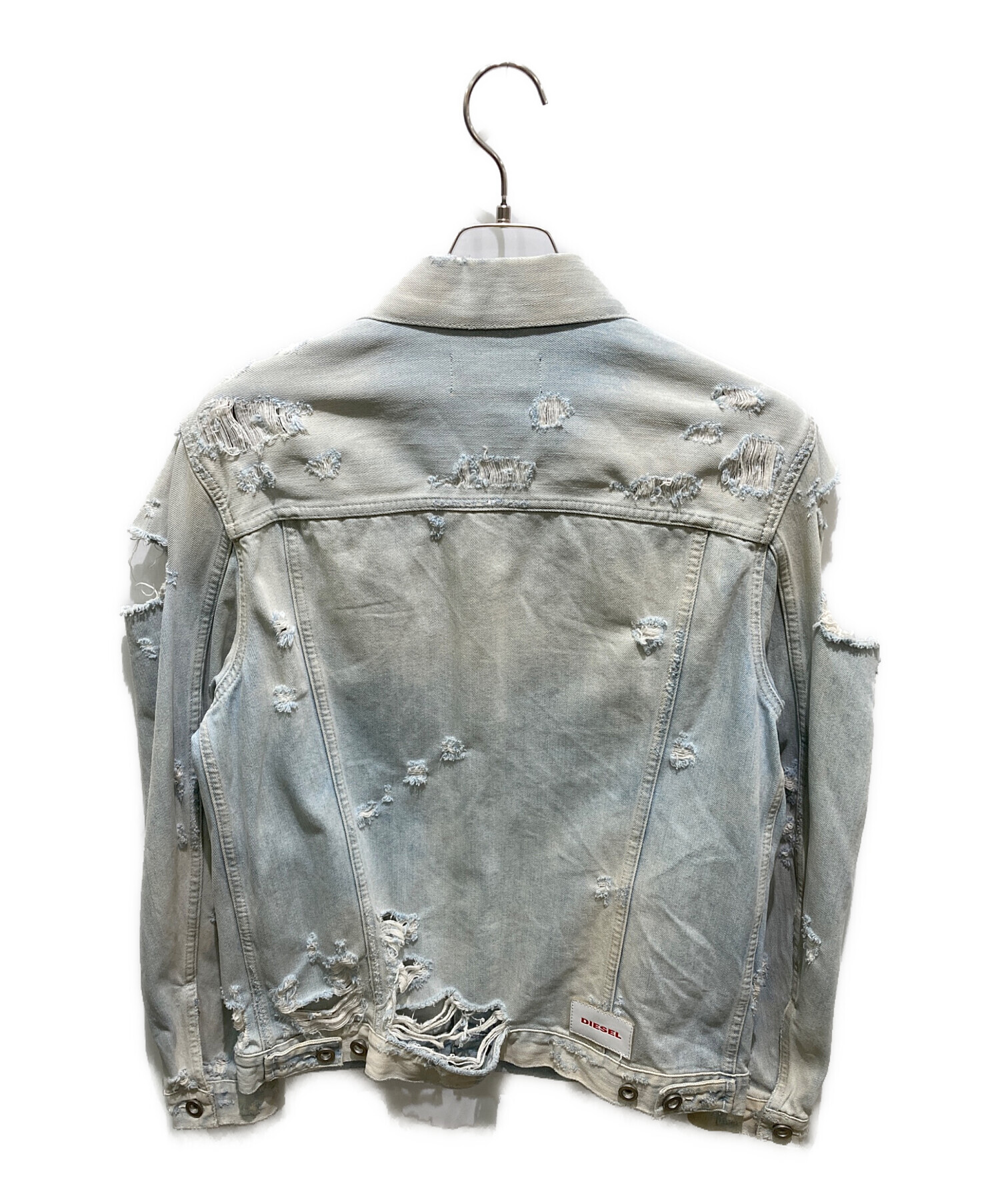 中古・古着通販】DIESEL (ディーゼル) ダメージ加工デニムジャケット