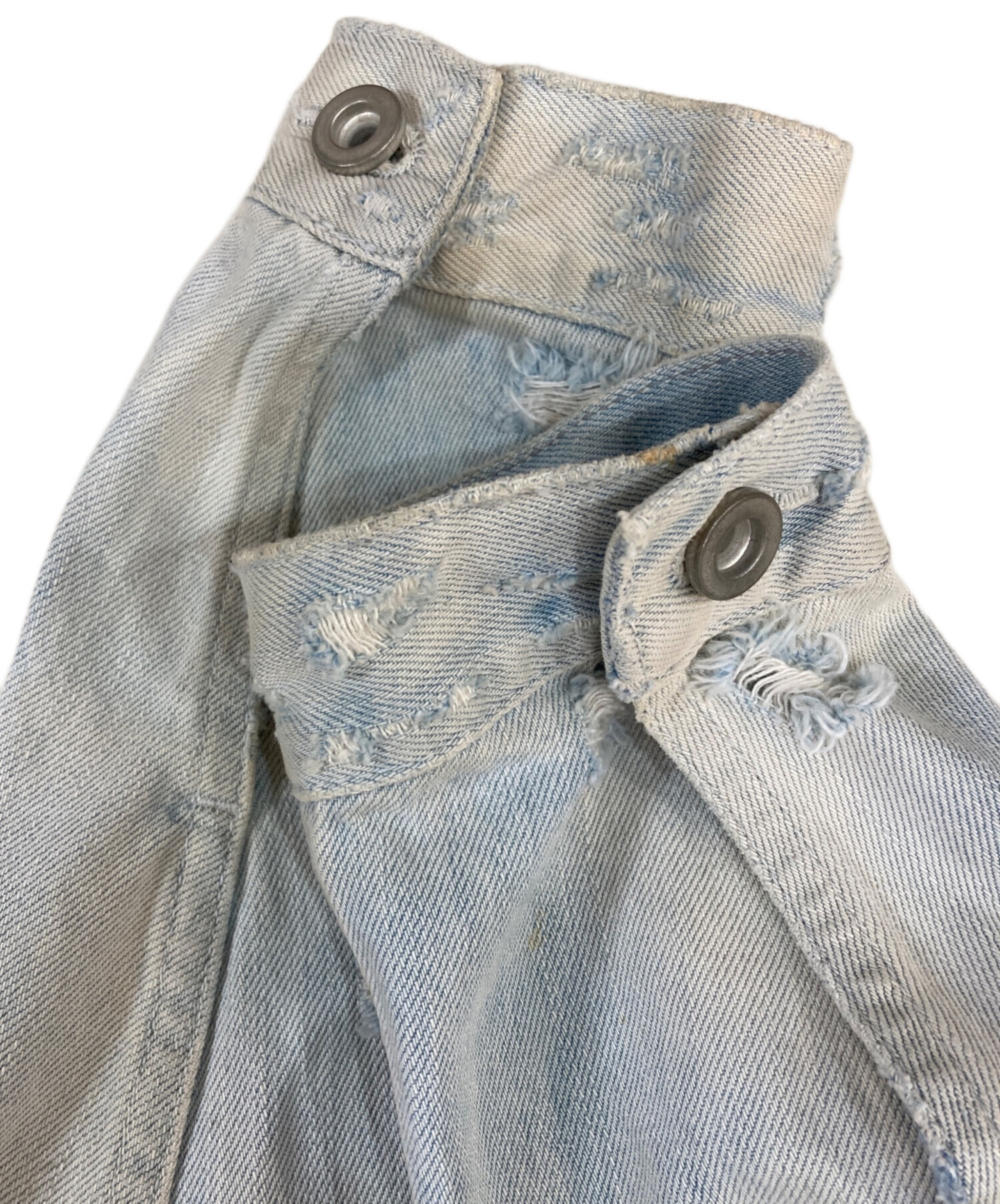 中古・古着通販】DIESEL (ディーゼル) ダメージ加工デニムジャケット 