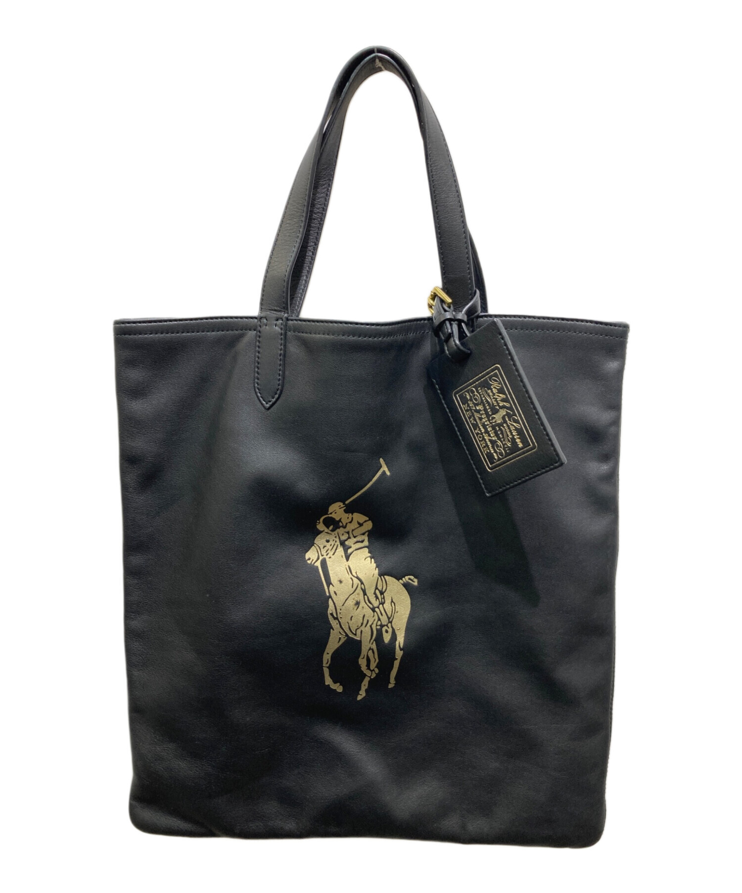 中古・古着通販】RALPH LAUREN (ラルフローレン) レザートートバッグ