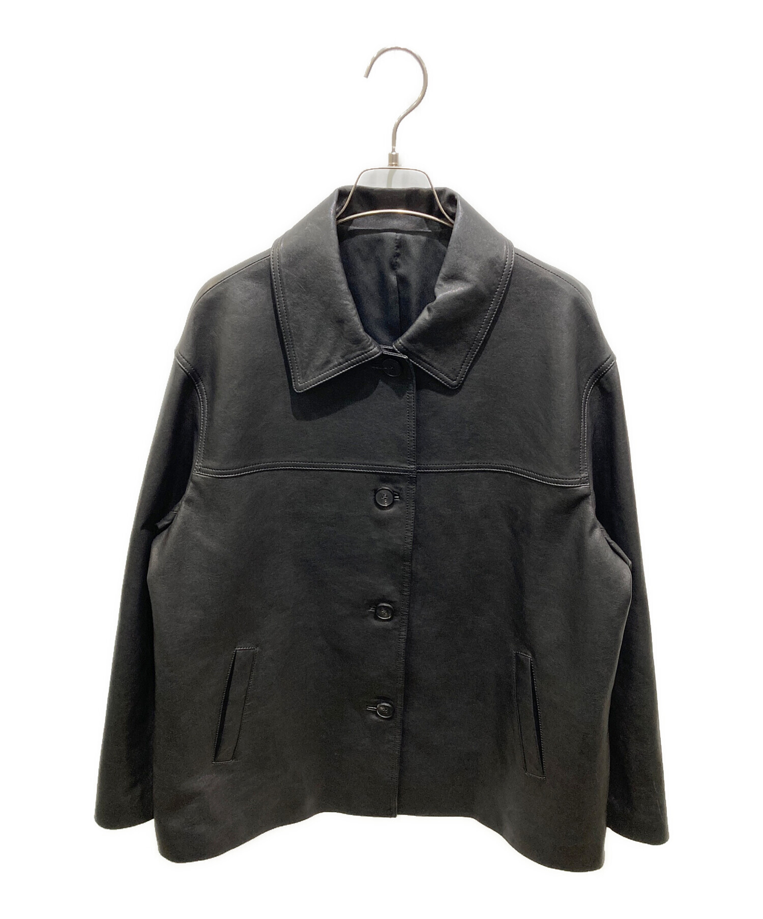 中古・古着通販】ok.soon (オクスン) basic leather jacket ベーシック