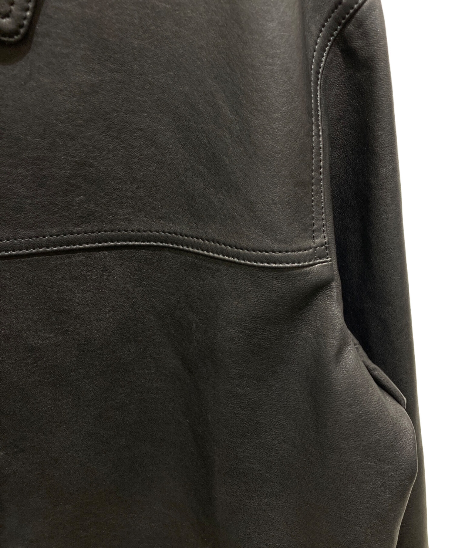 中古・古着通販】ok.soon (オクスン) basic leather jacket ベーシック