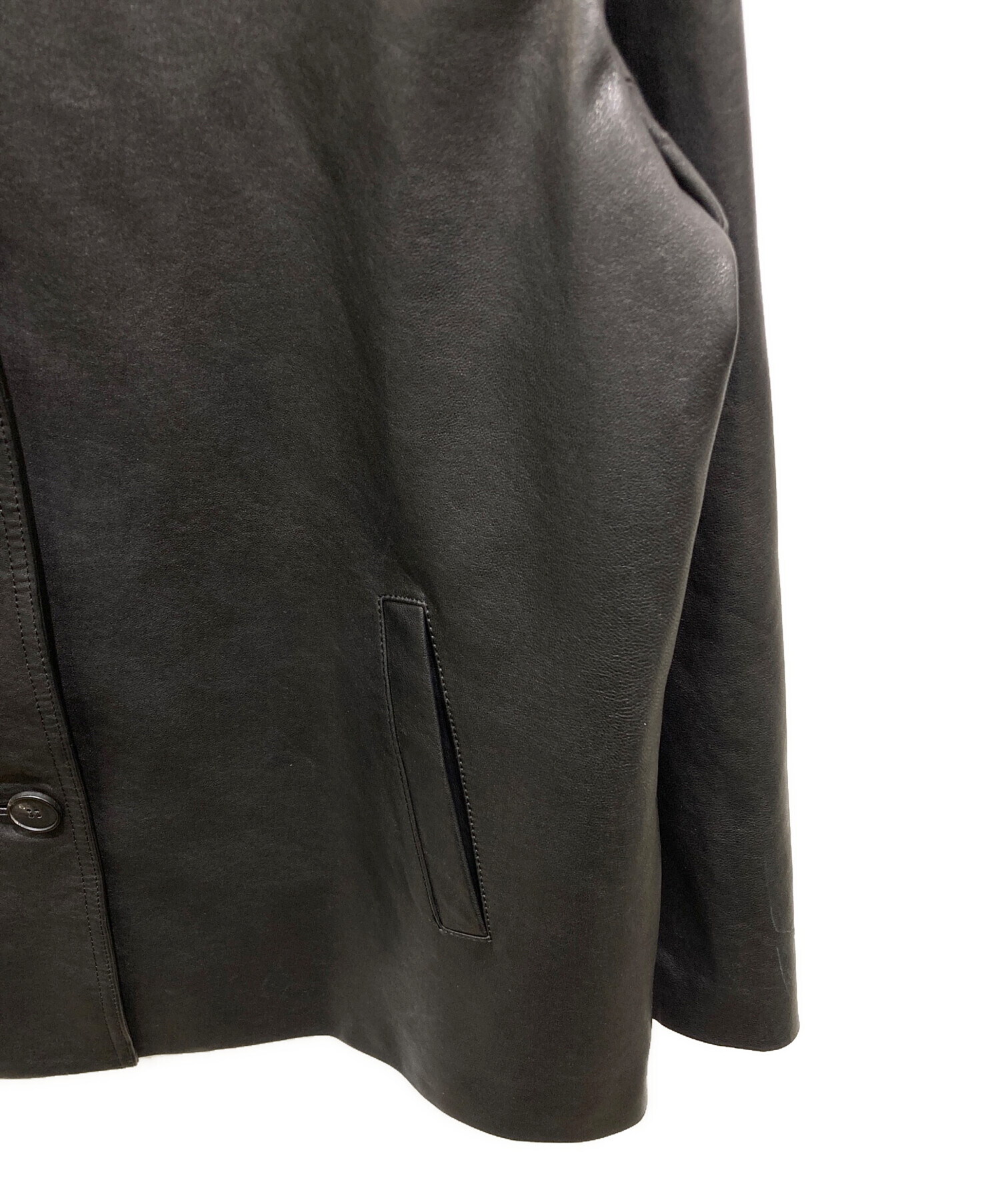 中古・古着通販】ok.soon (オクスン) basic leather jacket ベーシック