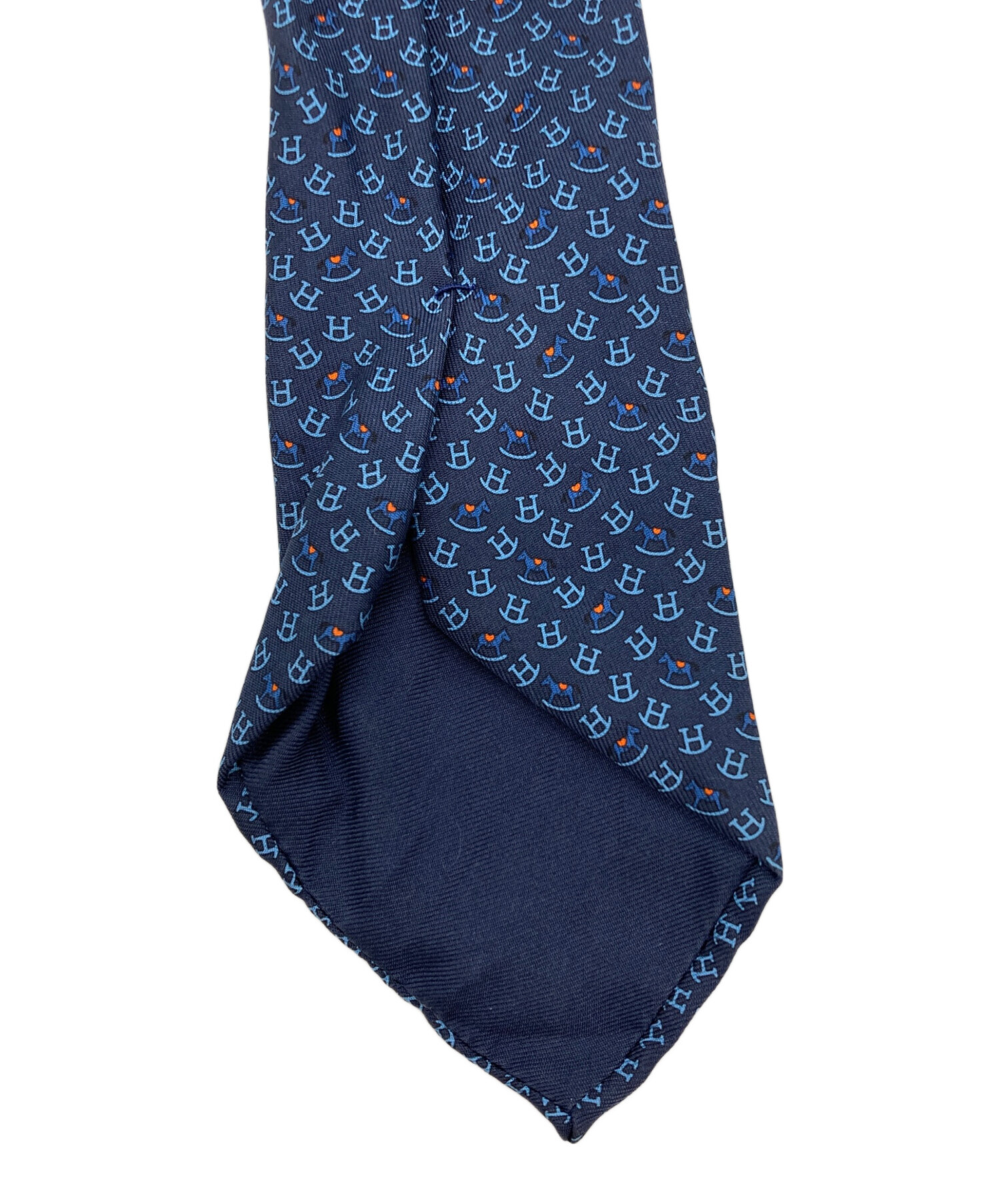 中古・古着通販】HERMES (エルメス) ネクタイ ブルー サイズ:不明