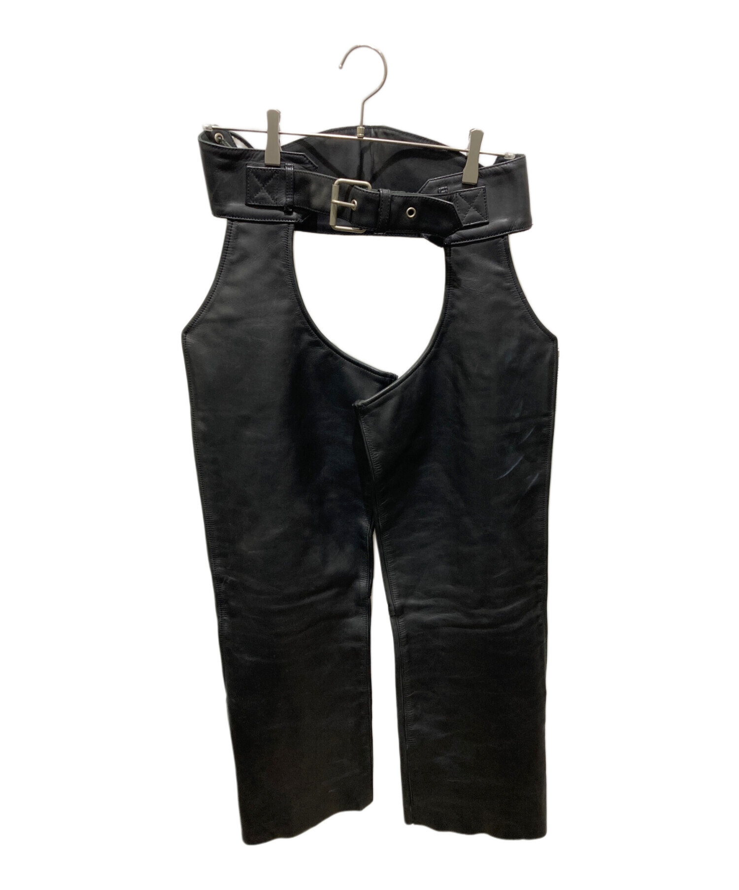 KADOYA ブラックレザー チャップス 革パンツ チャップス レザーパンツ｜カドヤ公式オンラインショップ