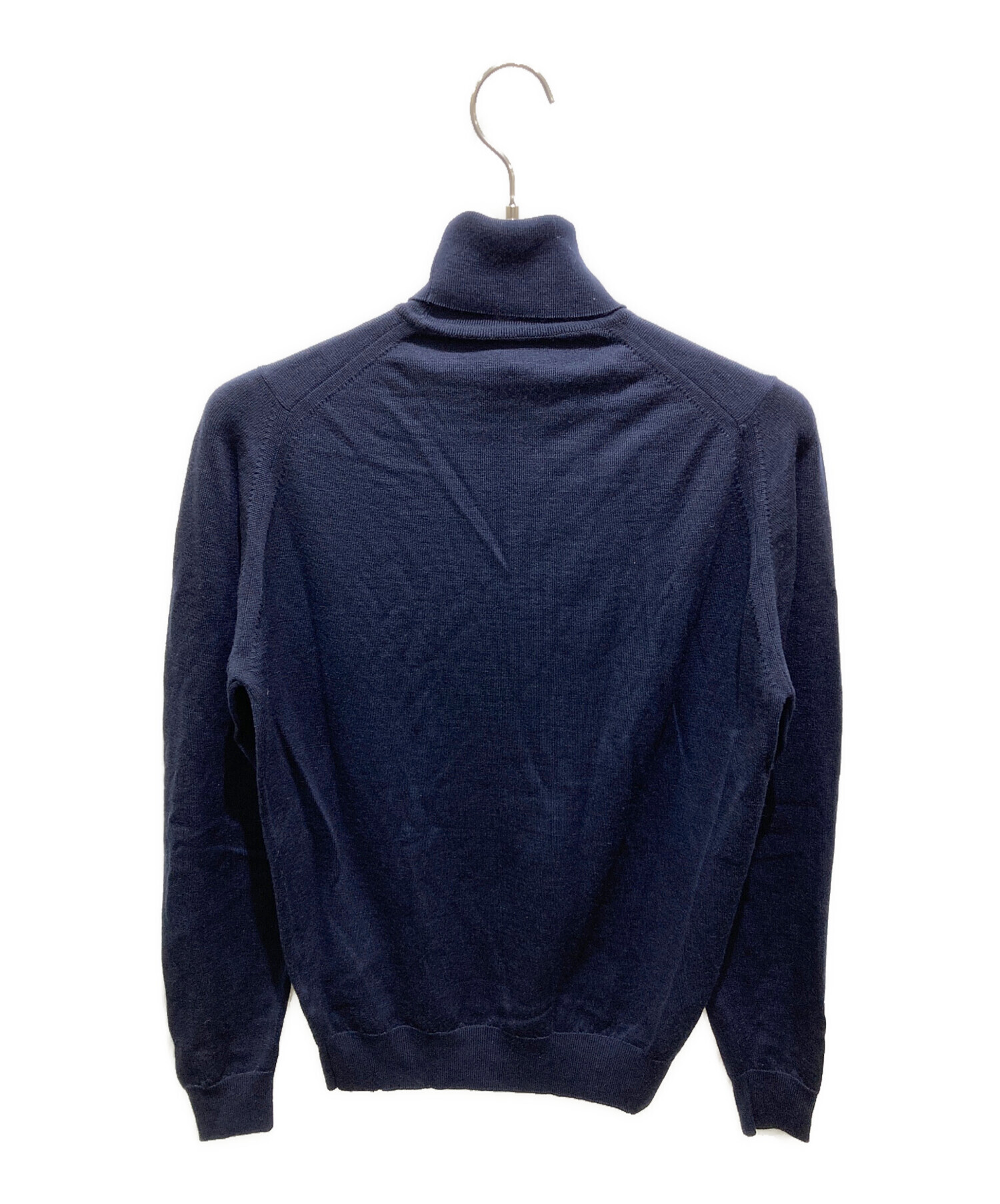 ジョンスメドレー タートルネック ニット Mサイズ ウール 英国製 ネイビー JOHN SMEDLEY ジョンスメドレー タートルネック ニット/CHERWELL