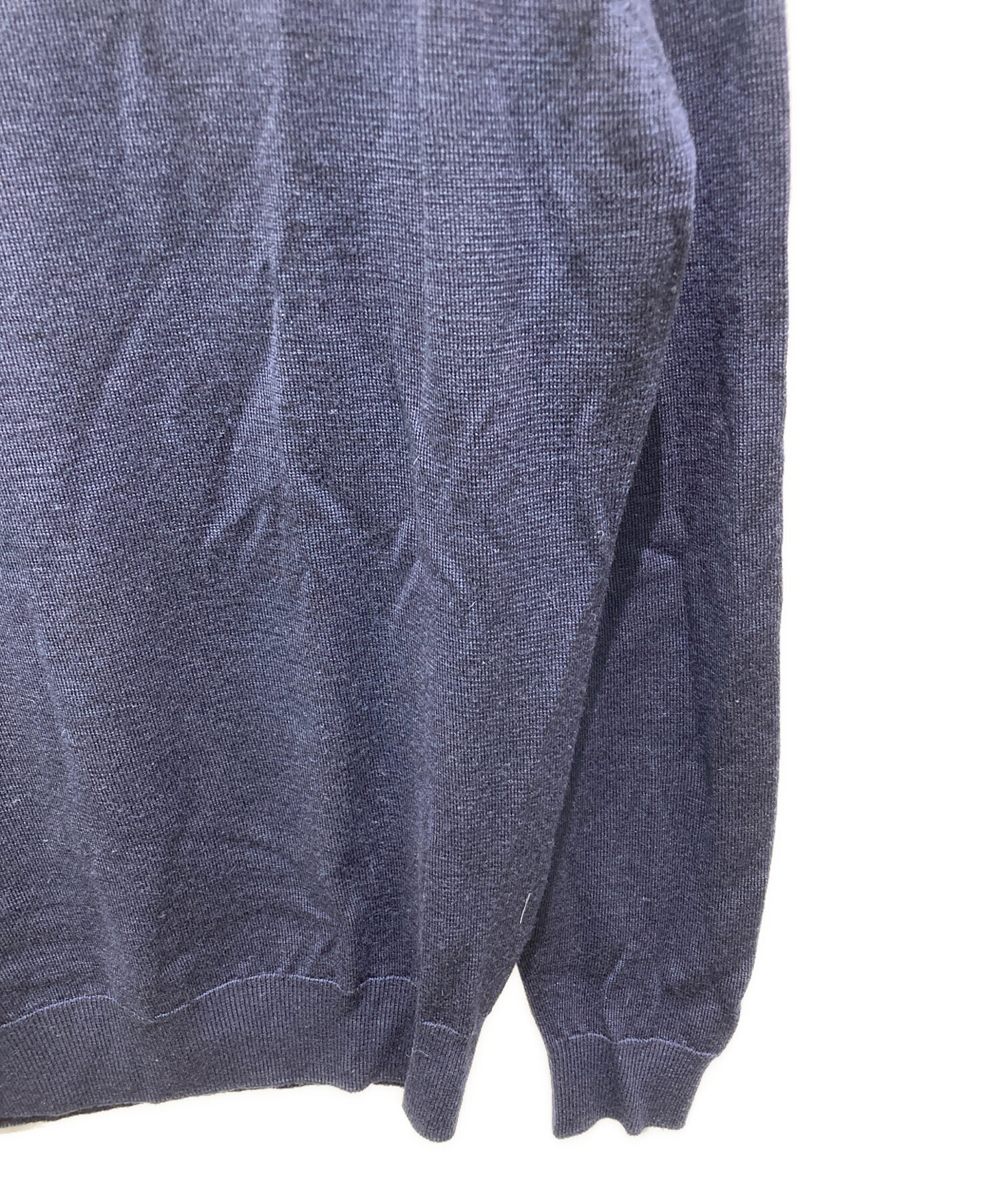 ジョンスメドレー タートルネック ニット Mサイズ ウール 英国製 ネイビー JOHN SMEDLEY ジョンスメドレー タートルネック ニット/CHERWELL