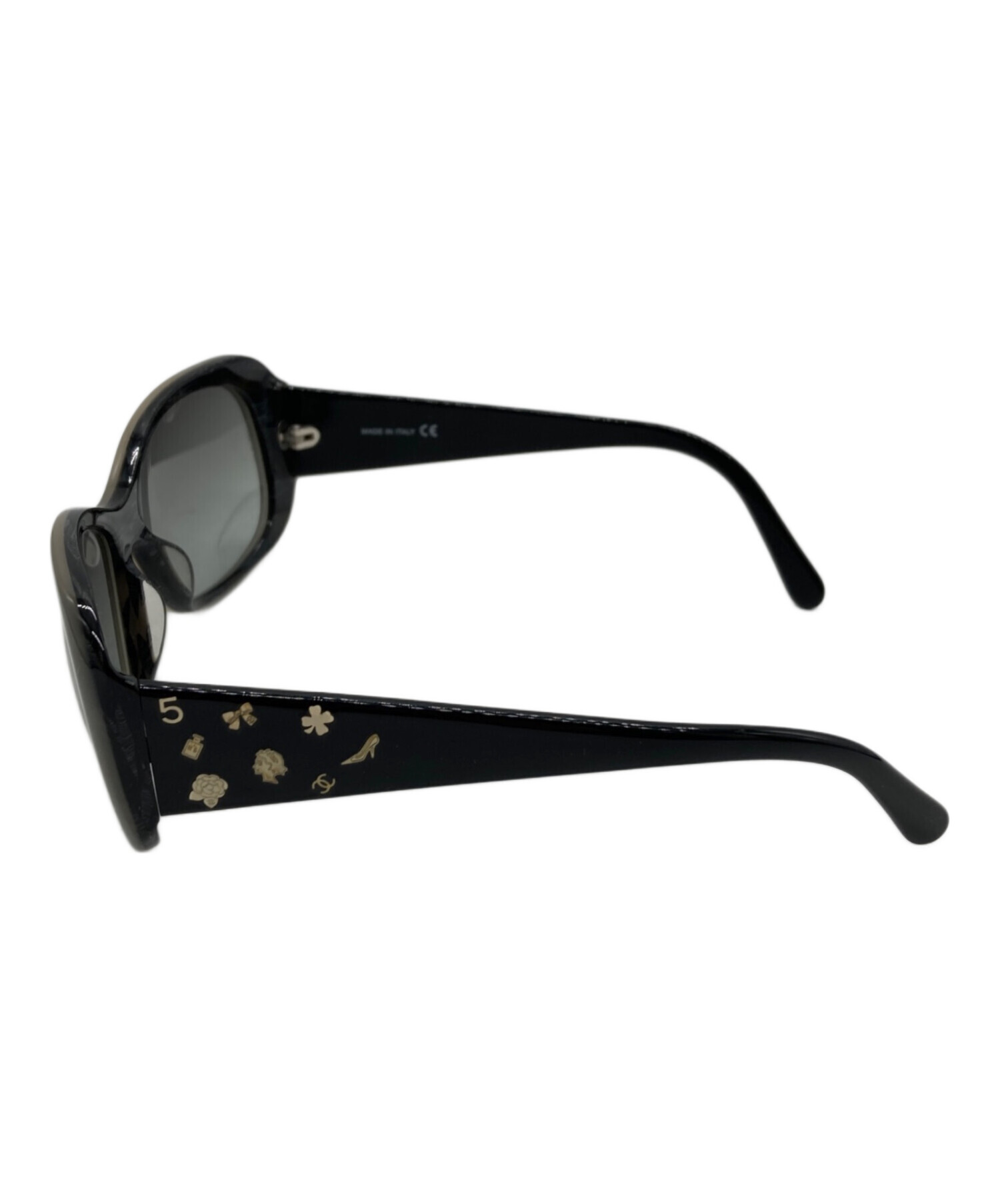 CHANEL シャネル サングラス レディース 【古着】【中古】 中古・古着通販】CHANEL (シャネル) サングラス ブラック サイズ:55