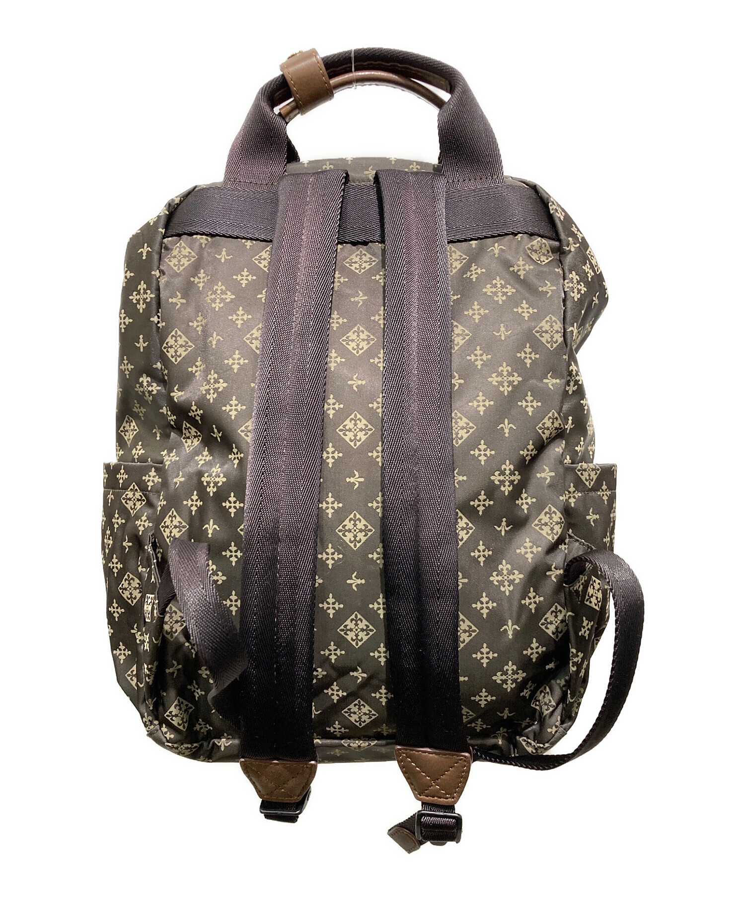 【美品】russetラシット リュック ブラウン 総柄 A4サイズ　軽量 中古・古着通販】russet (ラシット) ロゴリュック ブラウン｜ブランド