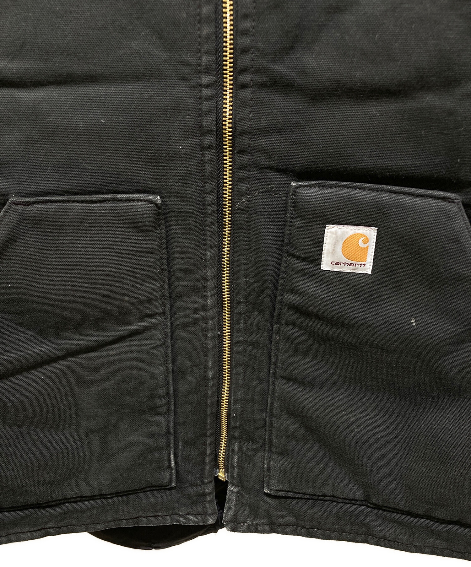 中古・古着通販】CarHartt (カーハート) ダックベスト ブラック サイズ