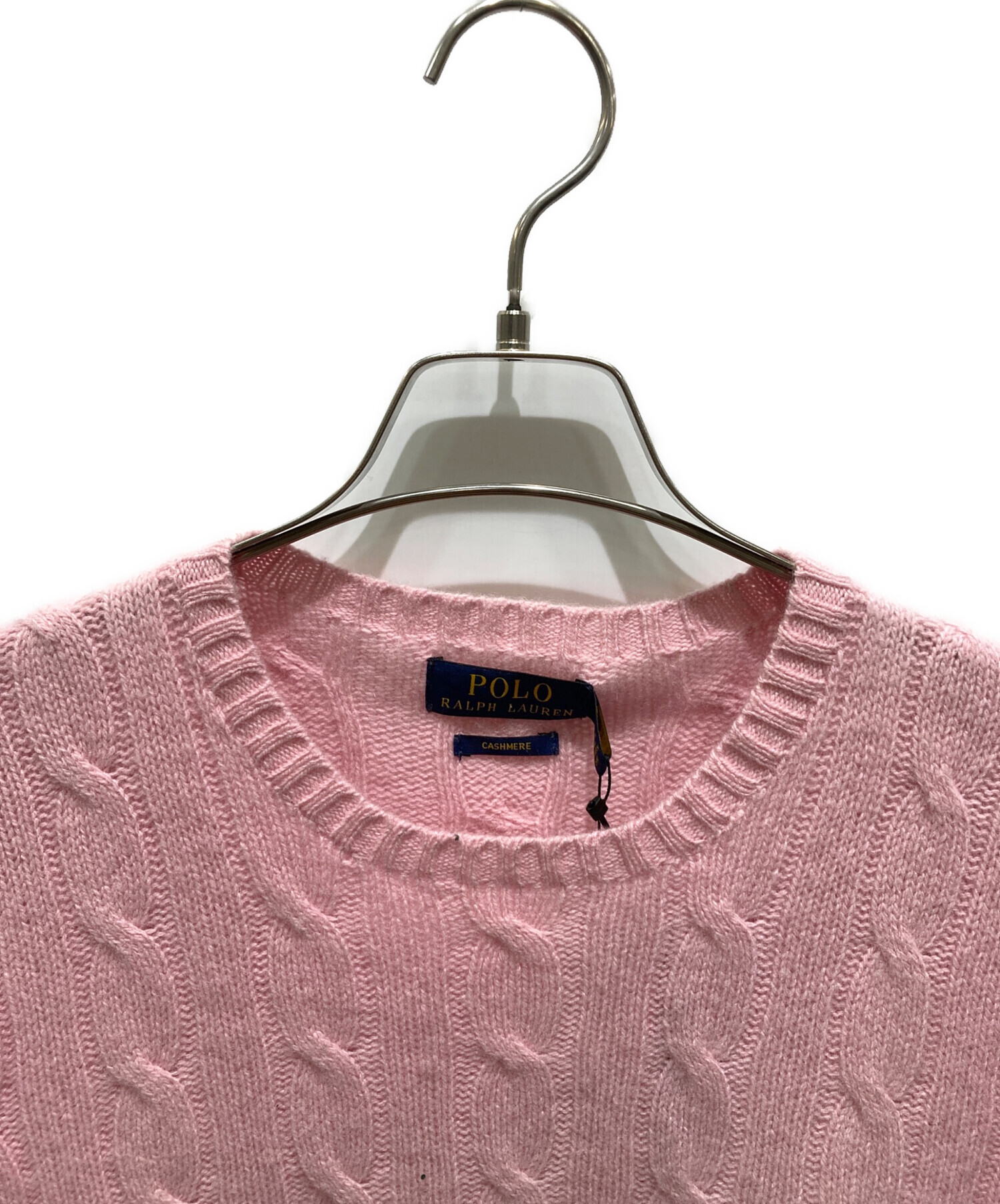 Polo Ralph Lauren ピンク ケーブルニット S カシミア混 中古・古着通販】POLO RALPH LAUREN (ポロ・ラルフローレン) カシミヤ