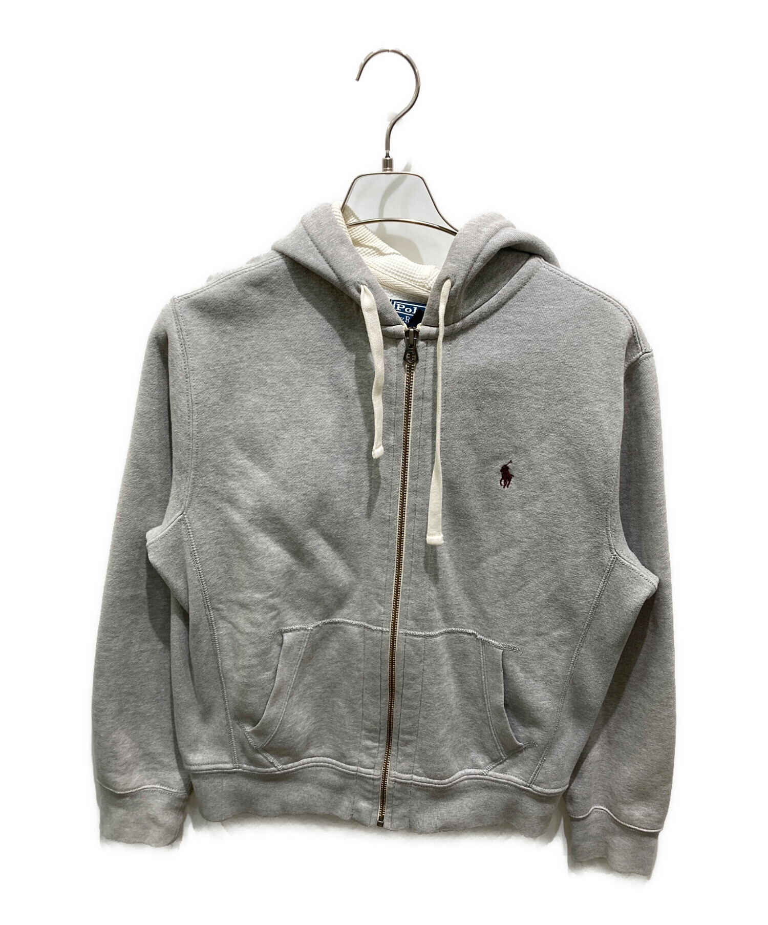 Polo Ralph Lauren グレー ジッブパーカー M 中古・古着通販】POLO RALPH LAUREN (ポロ・ラルフローレン) ジップ