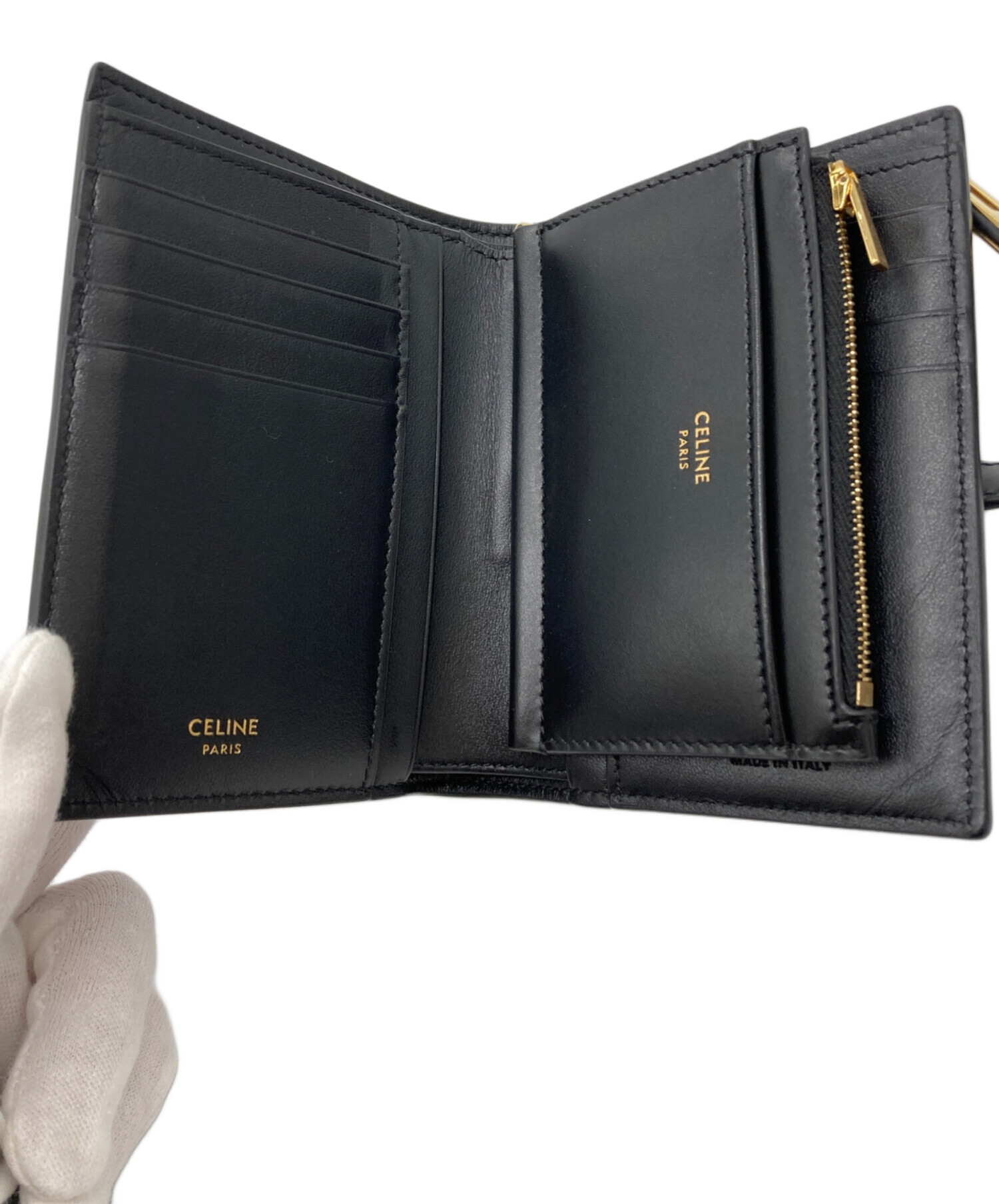 中古・古着通販】CELINE (セリーヌ) トリフォードコンパクトウォレット 