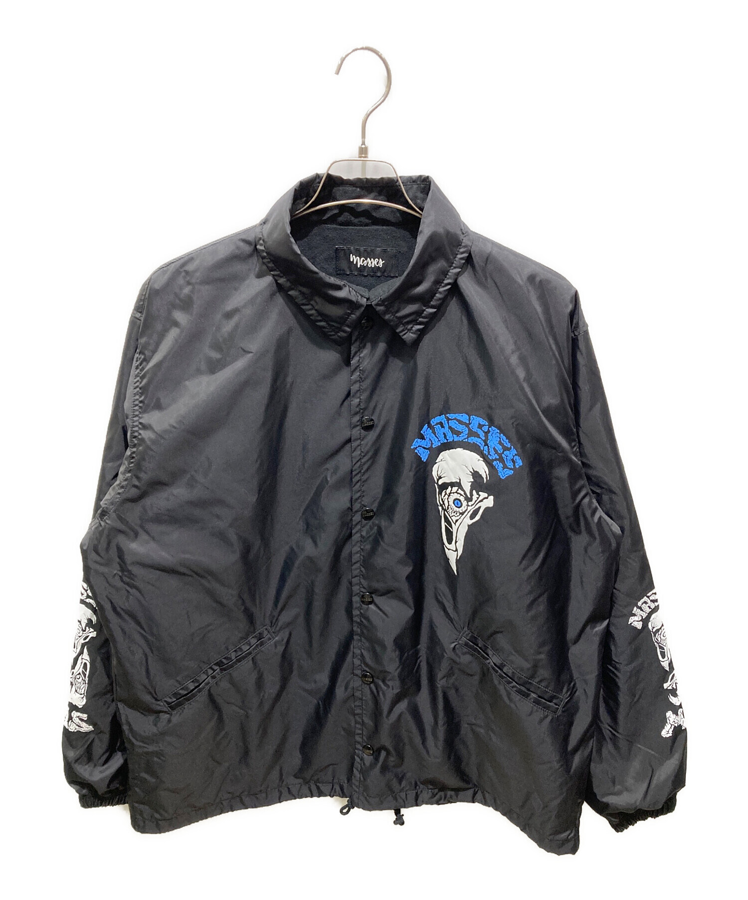 中古・古着通販】MASSES (マシス) コーチジャケット ブラック サイズ:L