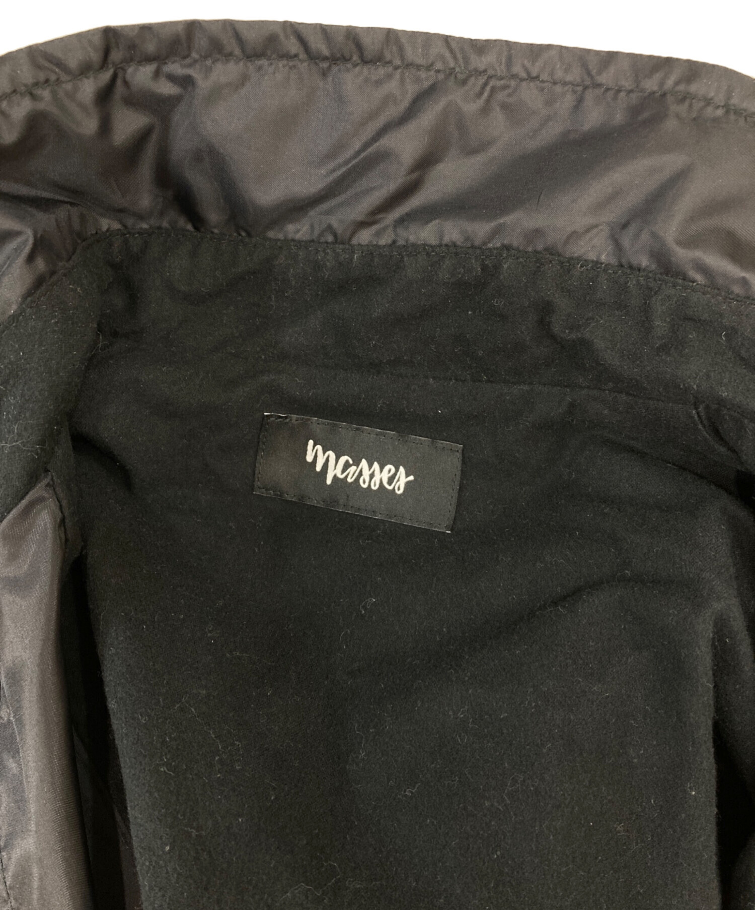 中古・古着通販】MASSES (マシス) コーチジャケット ブラック サイズ:L