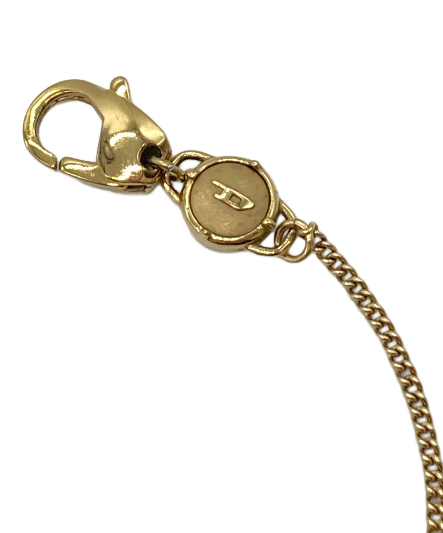 中古・古着通販】DIESEL (ディーゼル) ロゴネックレス ゴールド