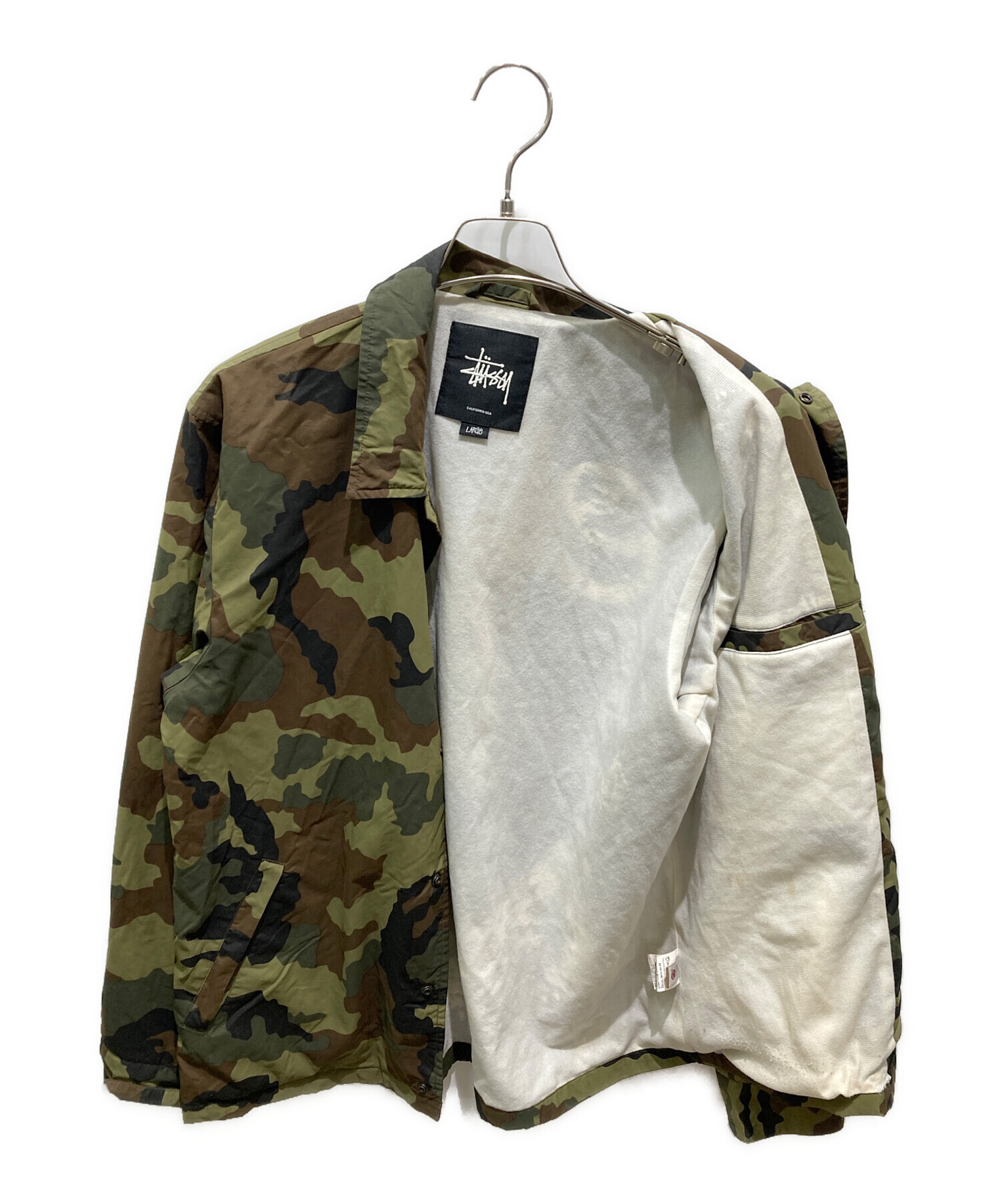 中古・古着通販】stussy (ステューシー) カモフラコーチジャケット