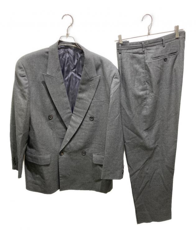 美品 ワイズフォーメン 初期タグ セットアップ スーツ ダブルボタン グレー系 中古・古着通販】Y's for men (ワイズフォーメン) ダブルジャケット