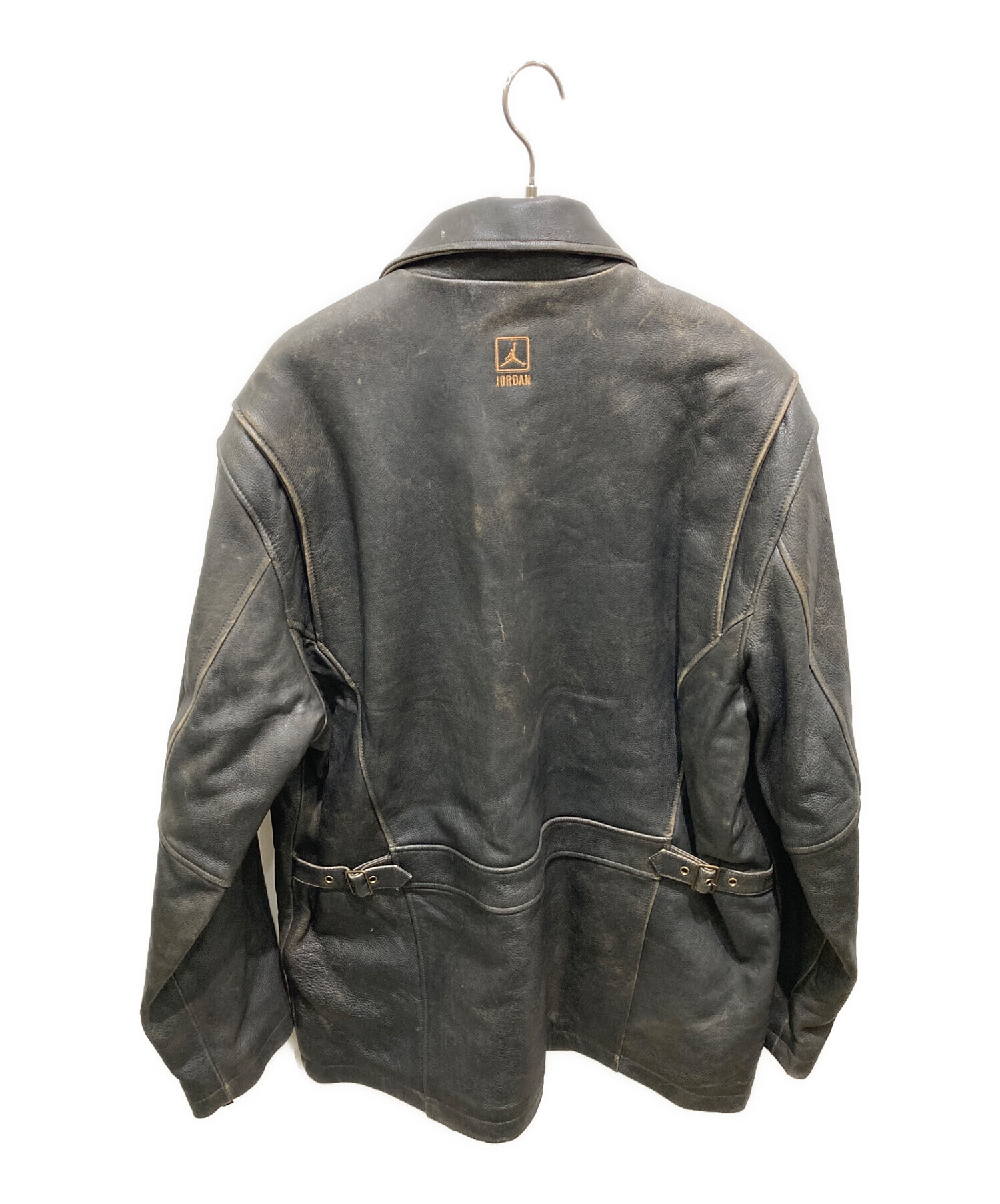 中古・古着通販】JORDAN (ジョーダン) レザーコート ブラック サイズ 