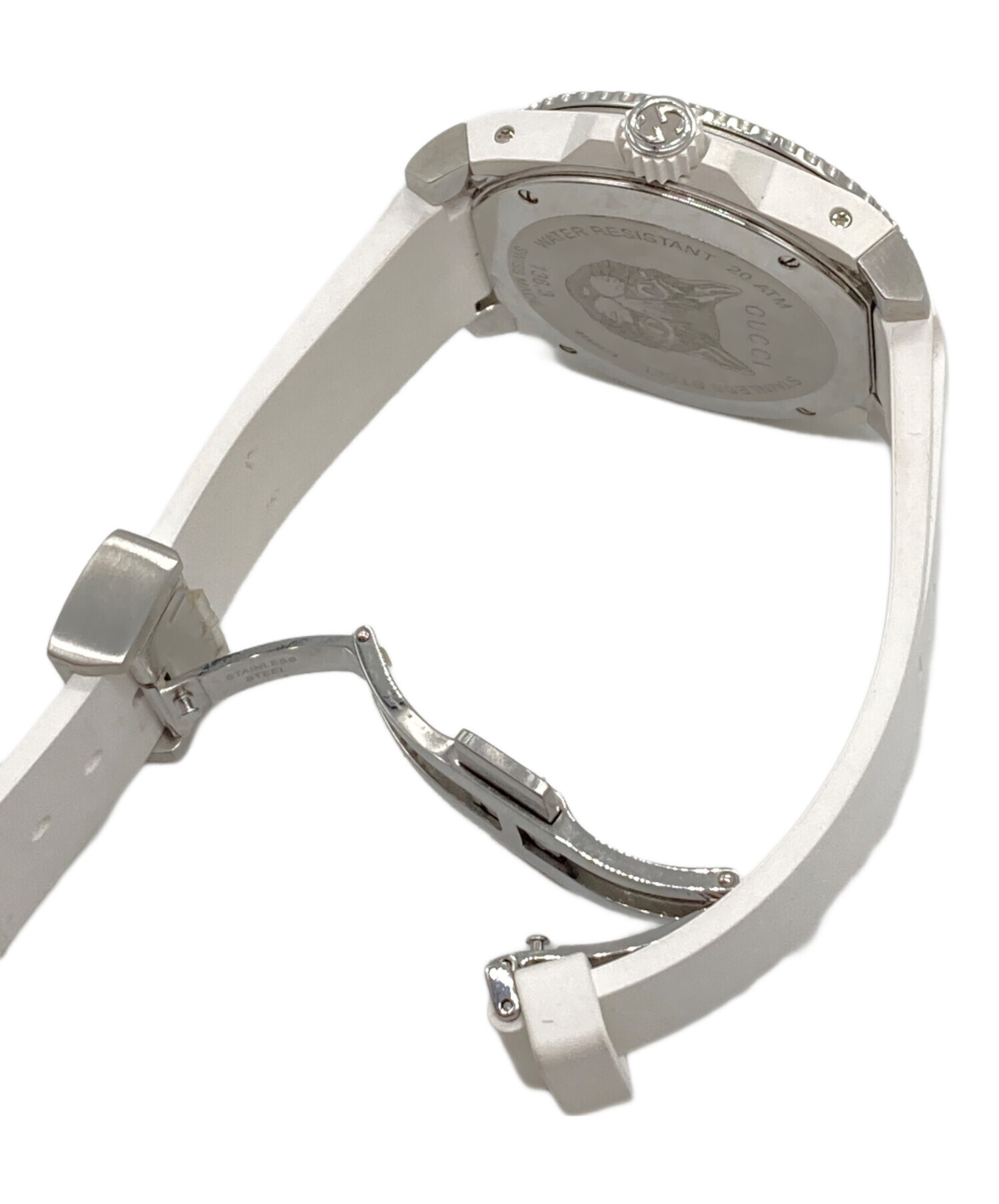 中古・古着通販】GUCCI (グッチ) DIVEウォッチ ホワイト｜ブランド