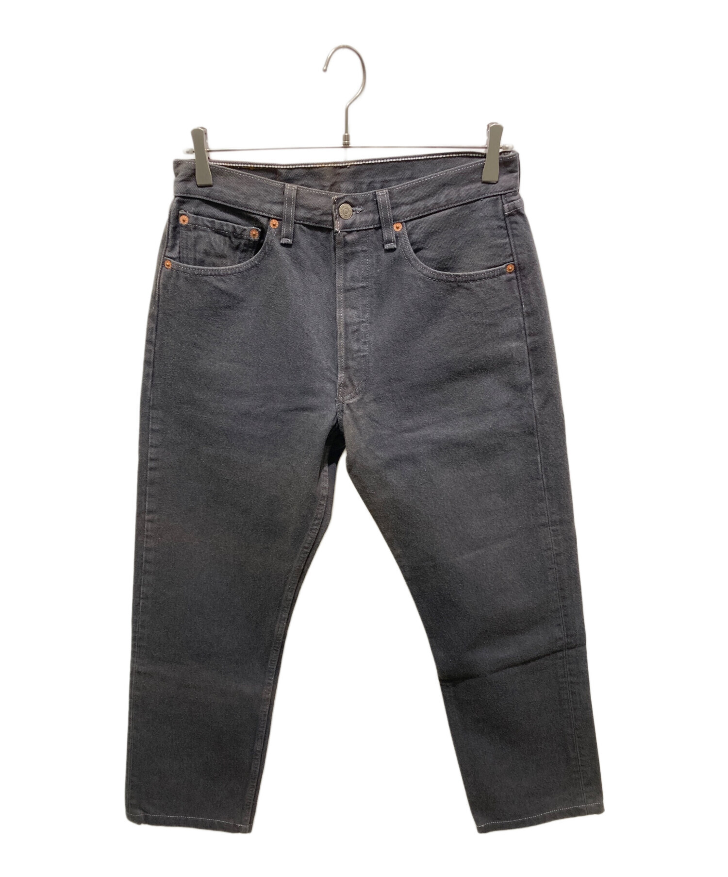 中古・古着通販】LEVI'S (リーバイス) 501後染めデニムパンツ ブラック