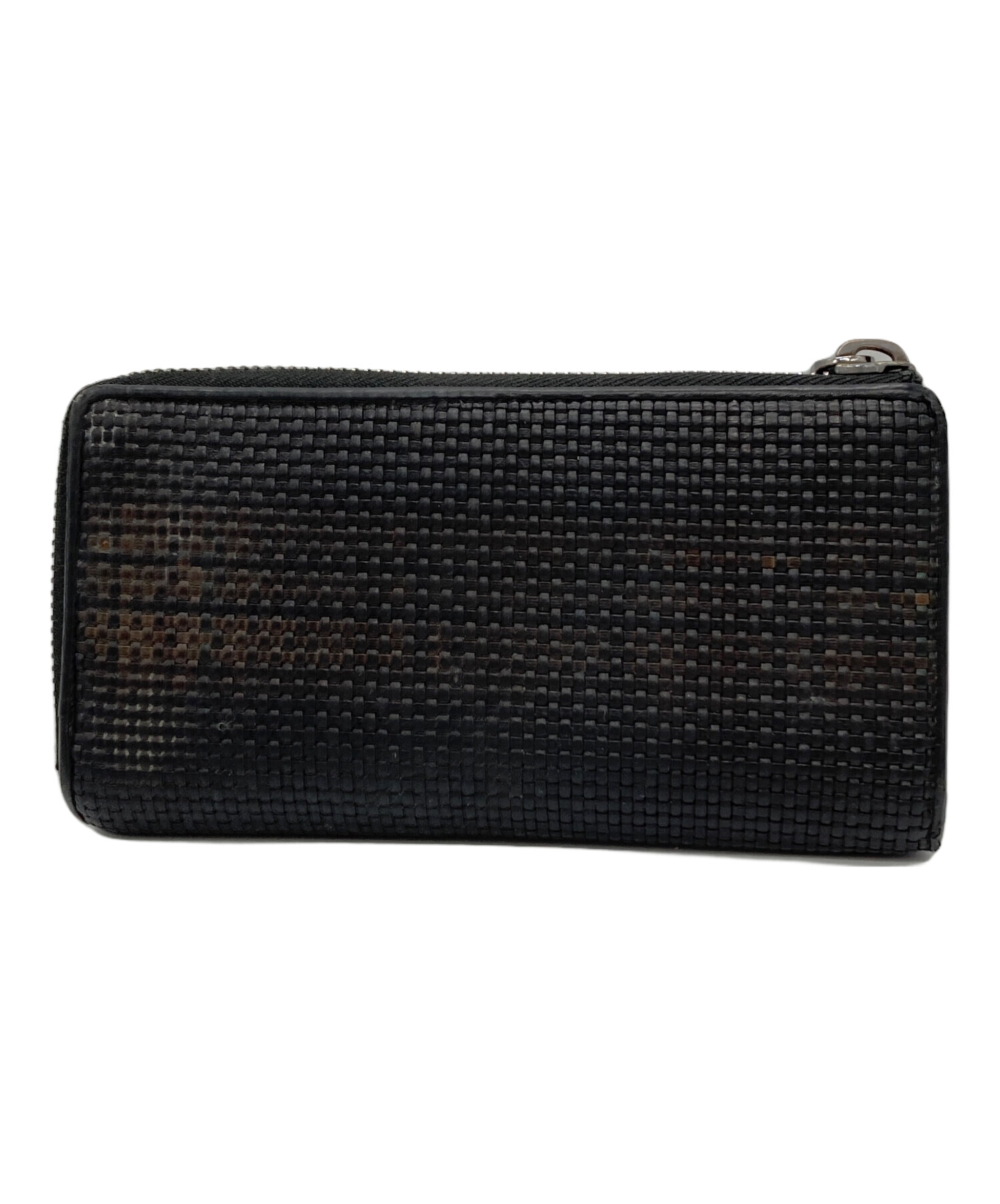 エルメネジルドゼニア　ブラックレザー長財布 Ermenegildo Zegna 長財布 / ゼニア 小銭入れあり 二つ折り ブラック