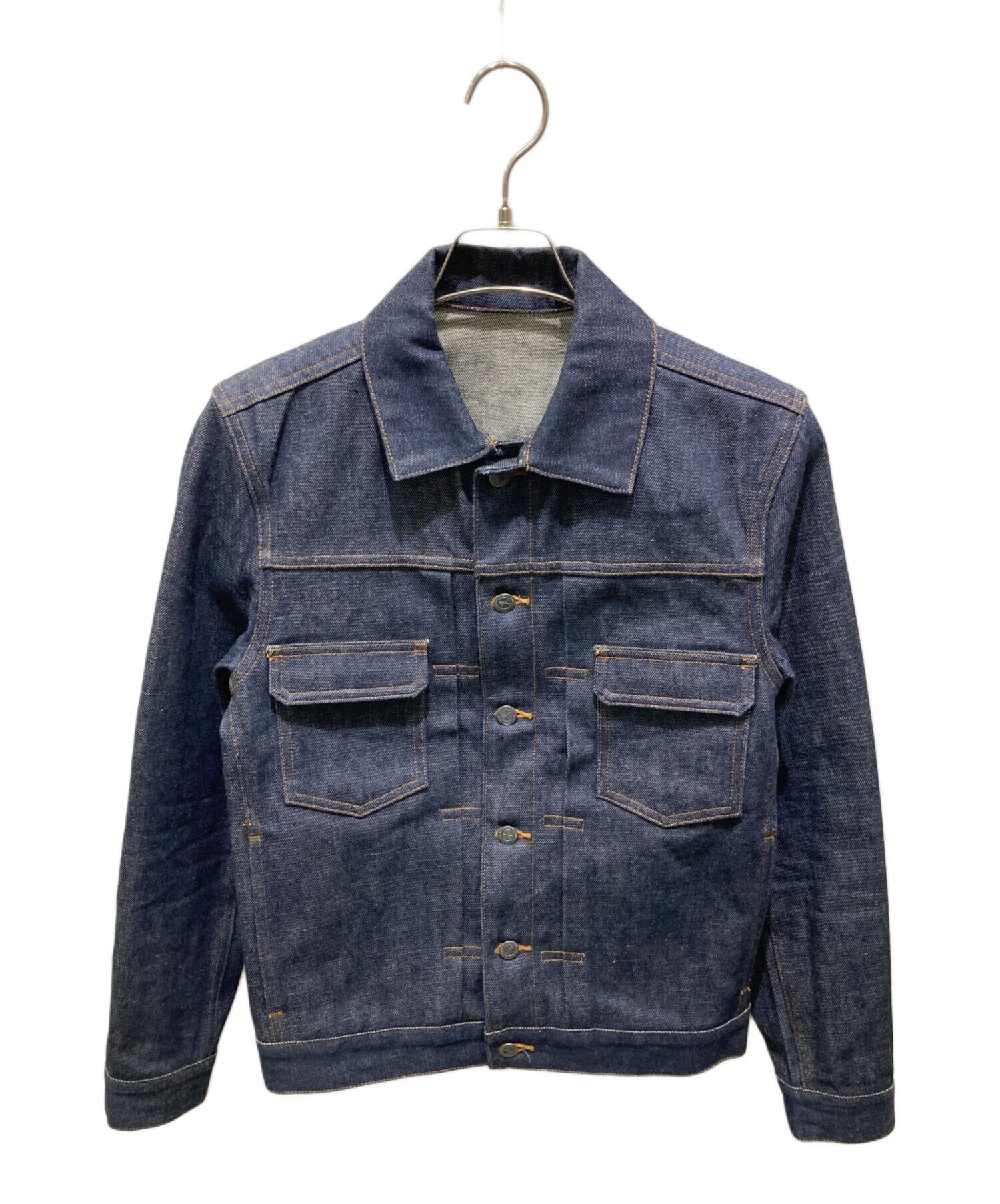 極美品 A.P.C 2nd TYPE デニムジャケット インディゴ M 中古・古着通販】A.P.C. (アーペーセー) 2nd リジット デニム