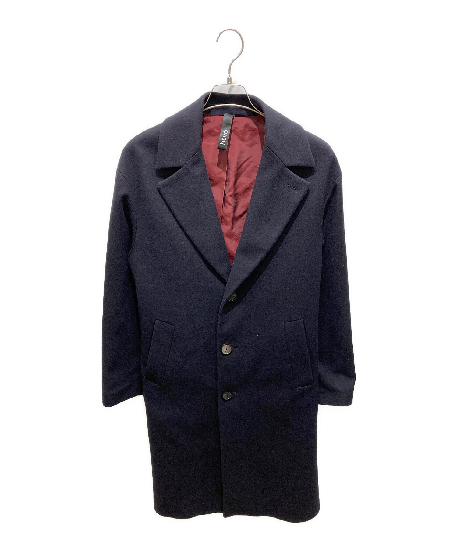 hevo イーヴォ　ポリエステルコート　ダークネイビー hevo/イーヴォ】別注ポリエステルコットンタフタコート｜メンズ