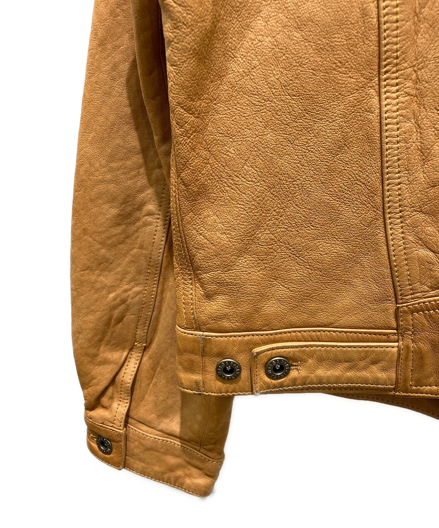 中古・古着通販】GAP (ギャップ) レザージャケット ブラウン サイズ:M