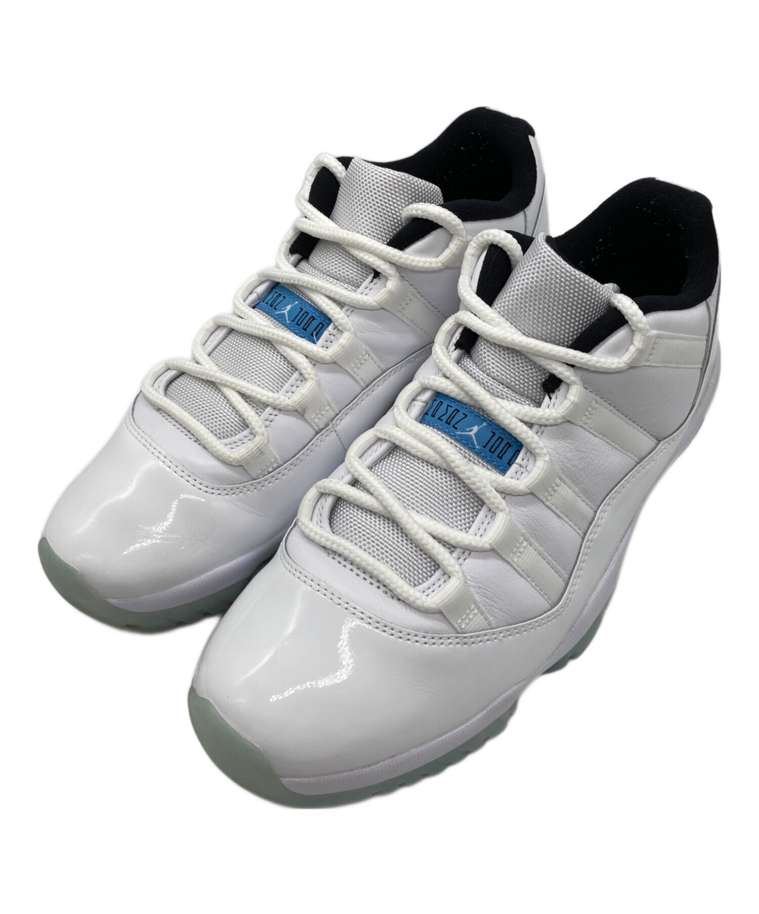 【中古品】AIR JORDAN 11 RETRO LOWホワイト/ブルー JORDAN BRAND AIR JORDAN 11 RETRO LOW WHITE/UNIVERSITY BLUE | atmos