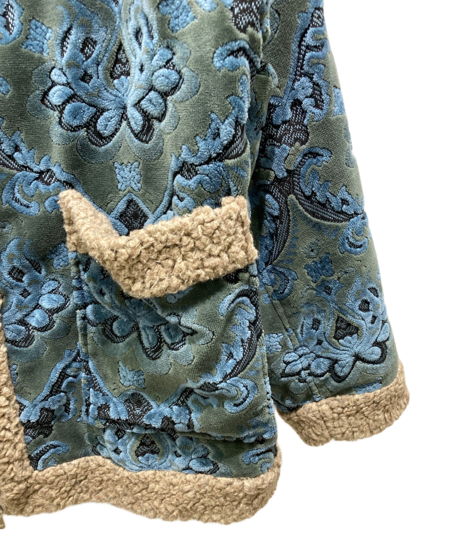 ジャケット・アウター Needles Tibetan Jacket-Damask Velvet Jq 中古・古着通販】Needles (ニードルズ) Zipped Tibetan Jacket