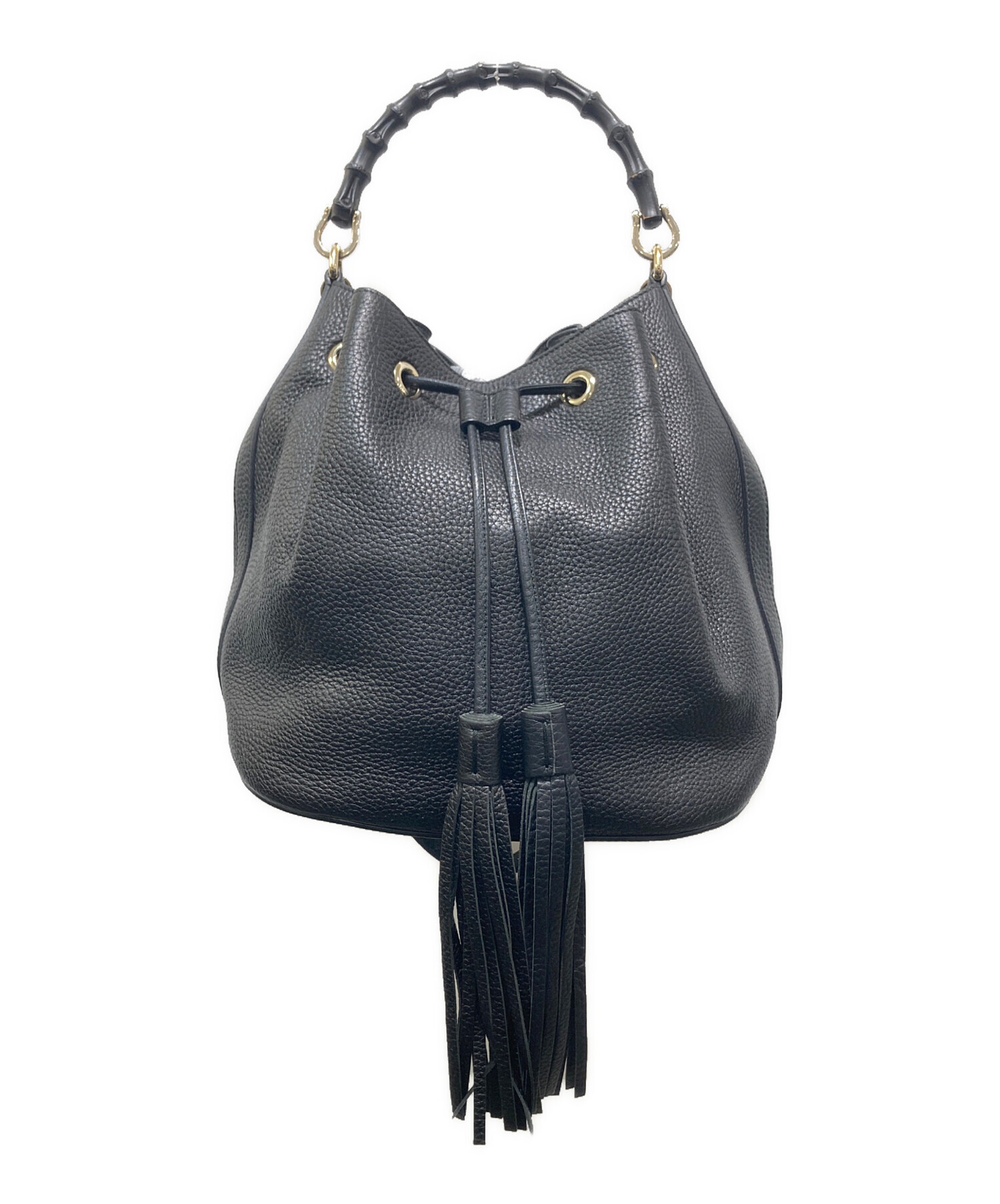 GUCCIバンブータッセル付バッグ 中古・古着通販】GUCCI (グッチ) 2WAYレザータッセルショルダーバッグ