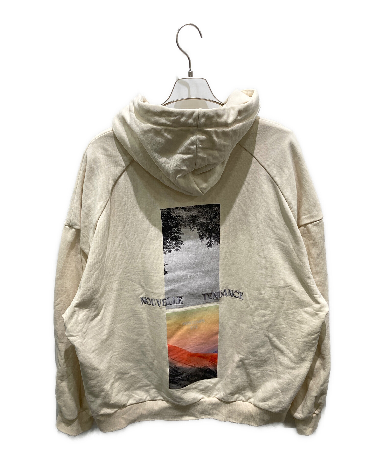 Juun.J ジュン　ジー スウェット メンズ 【古着】【中古】 中古・古着通販】JUUN.J (ジュン・ジー) Artwork Hoodie ベージュ