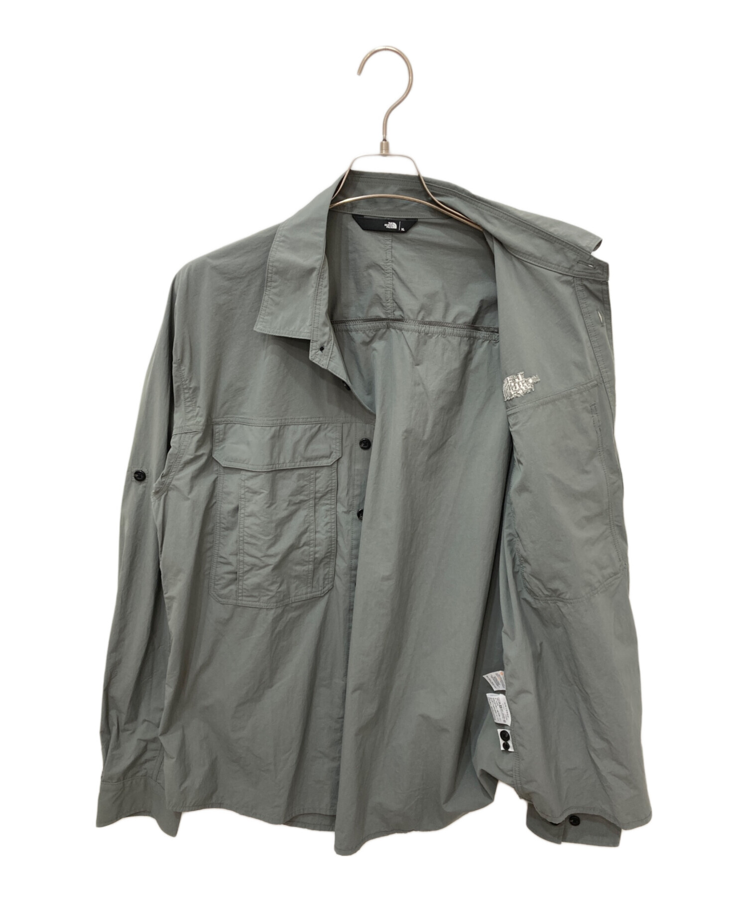 THE NORTH FACE ザノースフェイス カジュアルシャツ XL グレー 【古着】【中古】【送料無料】 中古・古着通販】THE NORTH FACE (ザ ノース フェイス) ラッスル