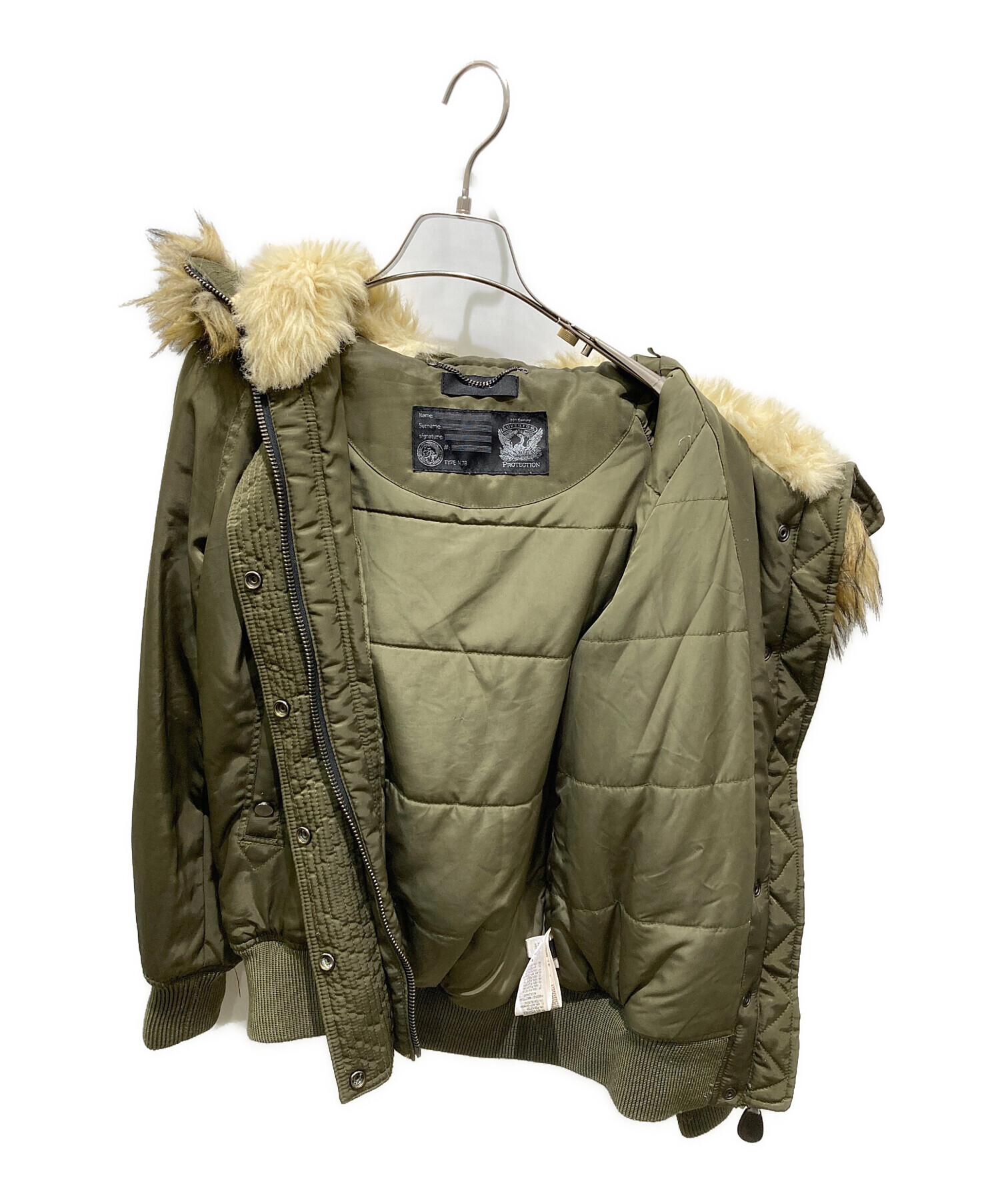 中古・古着通販】DIESEL (ディーゼル) N-2Bジャケット カーキ サイズ